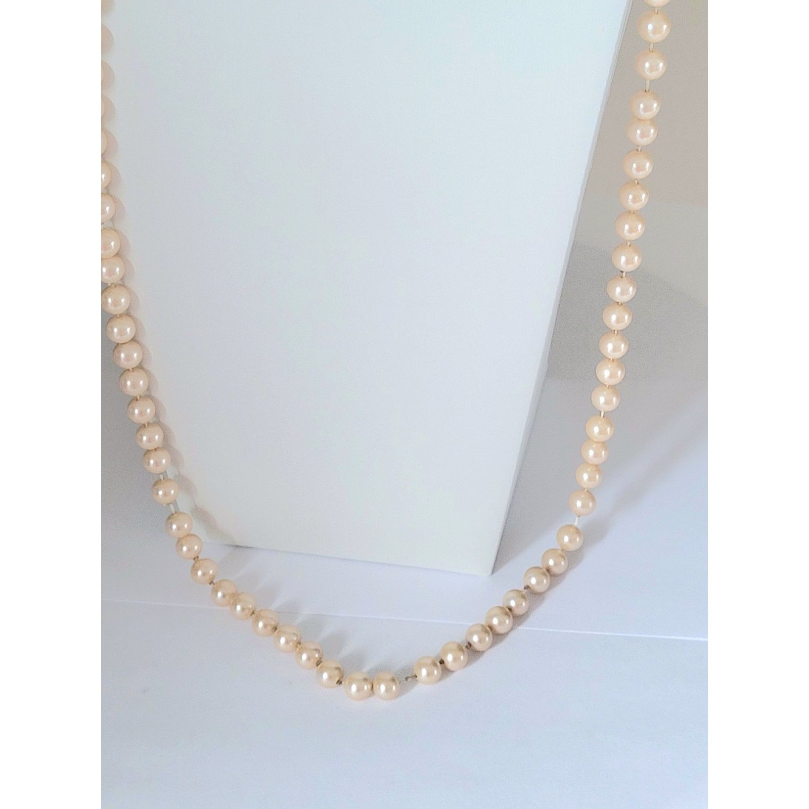 Other Vintage Pearl Necklace 31 Inch Size ONE SIZE - 2 Thumbnail