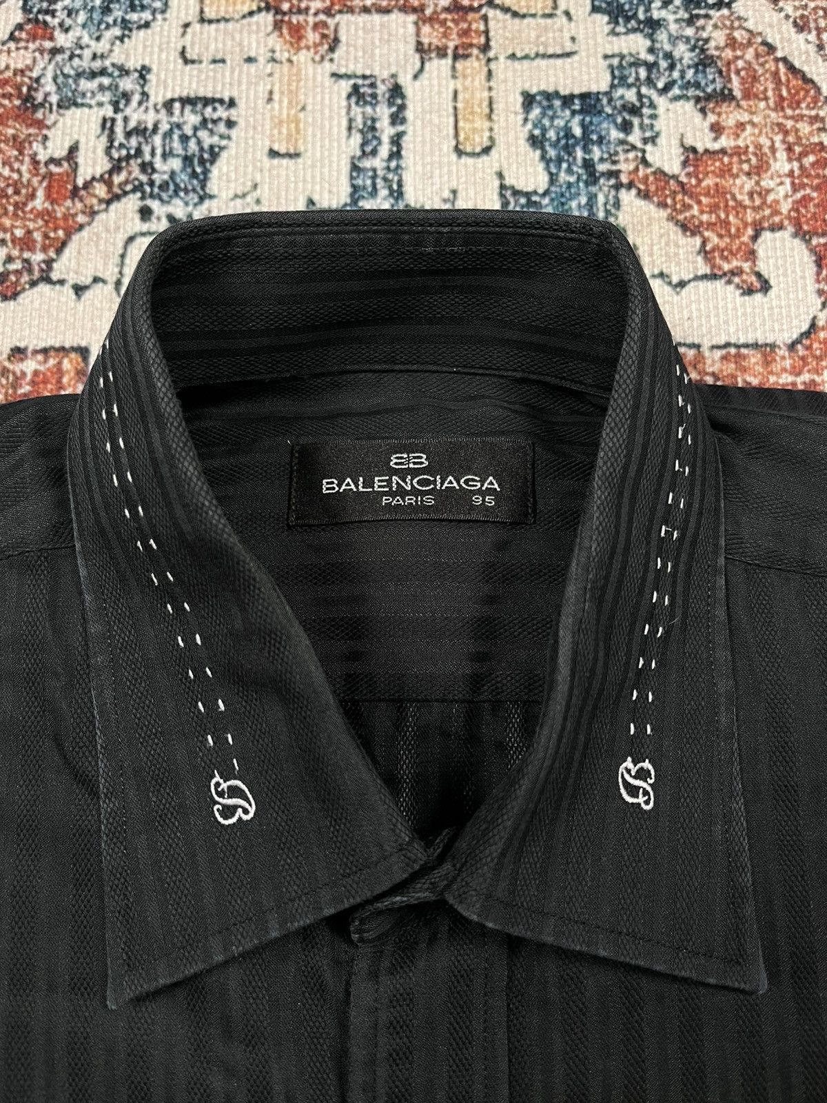 Balenciaga Balenciaga BB Logo Pocket Long Shirt Size US L / EU 52-54 / 3 - 7 Thumbnail