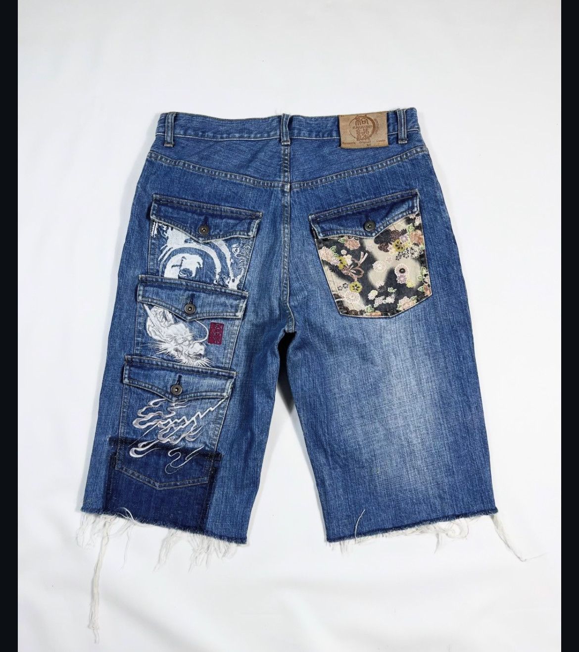 Japanese Brand 2000s Karakuri Multipocket Embroidery Denim y2k Lgb Ifsix Size US 34 / EU 50 - 1 Thumbnail