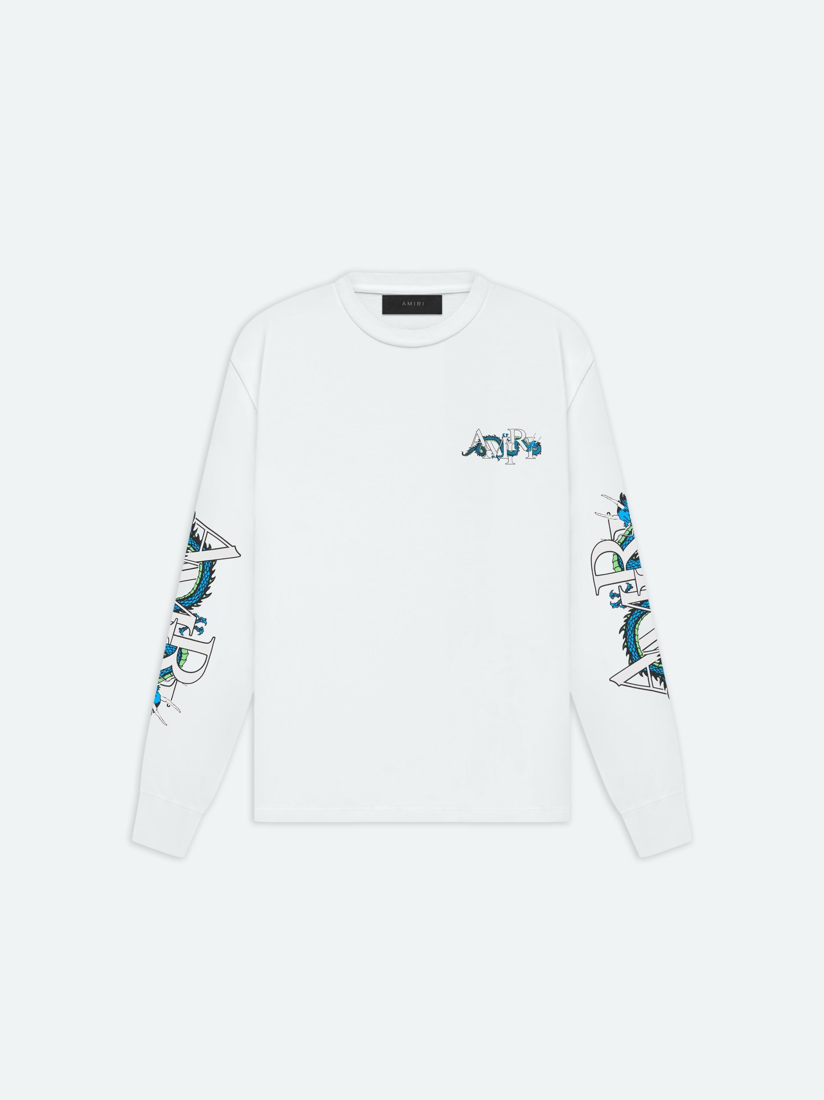 Amiri o1w1db10125 Long Sleeve T-Shirt in White Size US XL / EU 56 / 4 - 1 Thumbnail