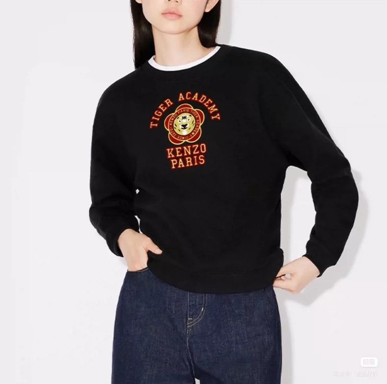 KENZO Long sleeve round neck hoodie