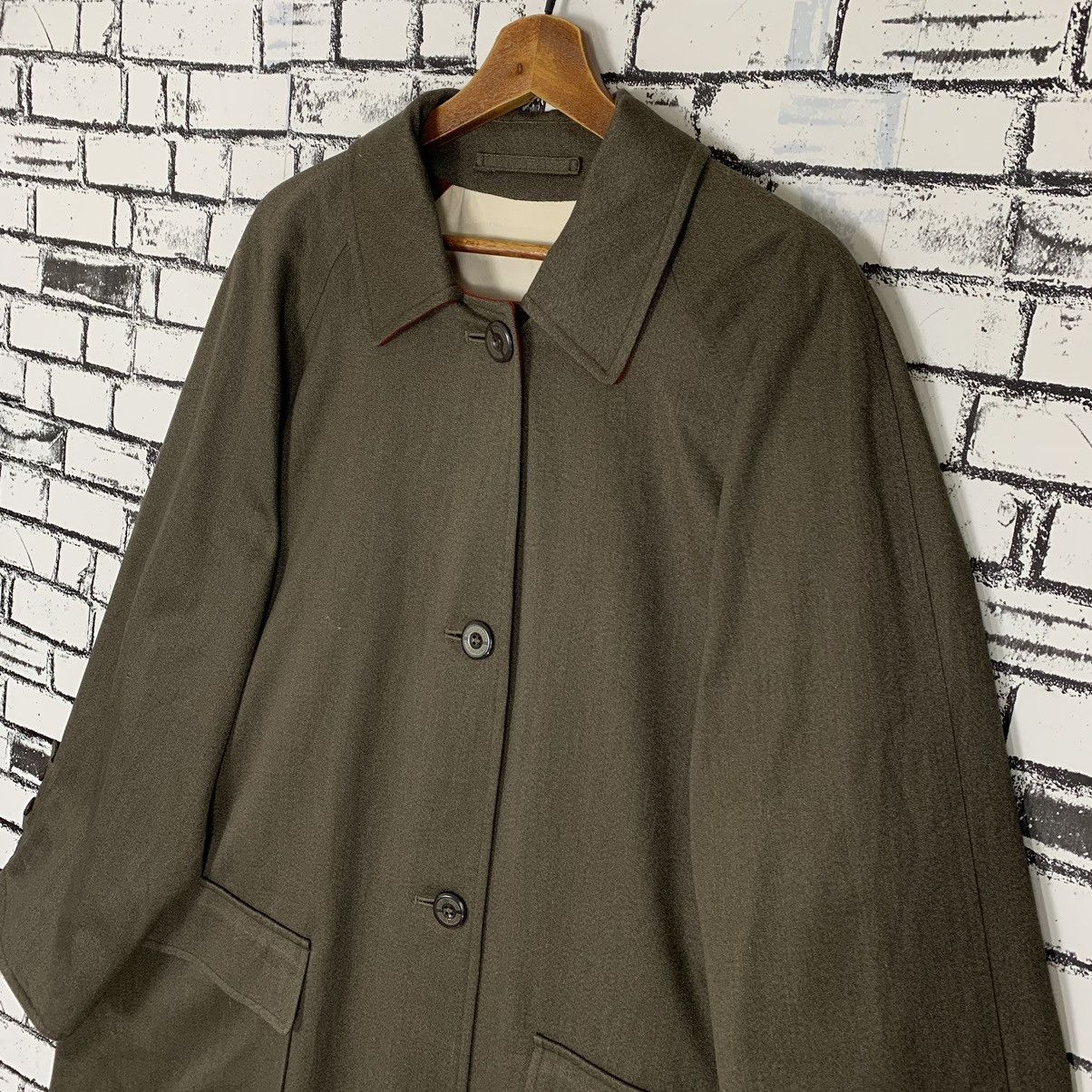 Burberry × Vintage Vintage Burberry Long Coat Jacket Size XL / US 12-14 / IT 48-50 - 3 Thumbnail