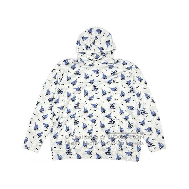Polo Ralph Lauren Polo Ralph Lauren White Sailboat Print Hoodie. Size US XXL / EU 58 / 5 - 2 Thumbnail