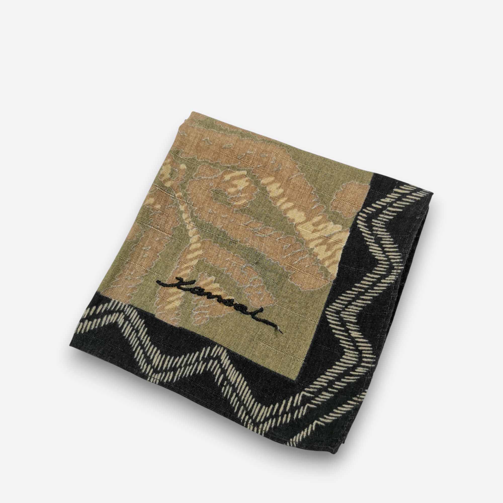 Kansai Yamamoto Vintage Kansai Handkerchief Pocket Square Bandana Size ONE SIZE - 4 Thumbnail