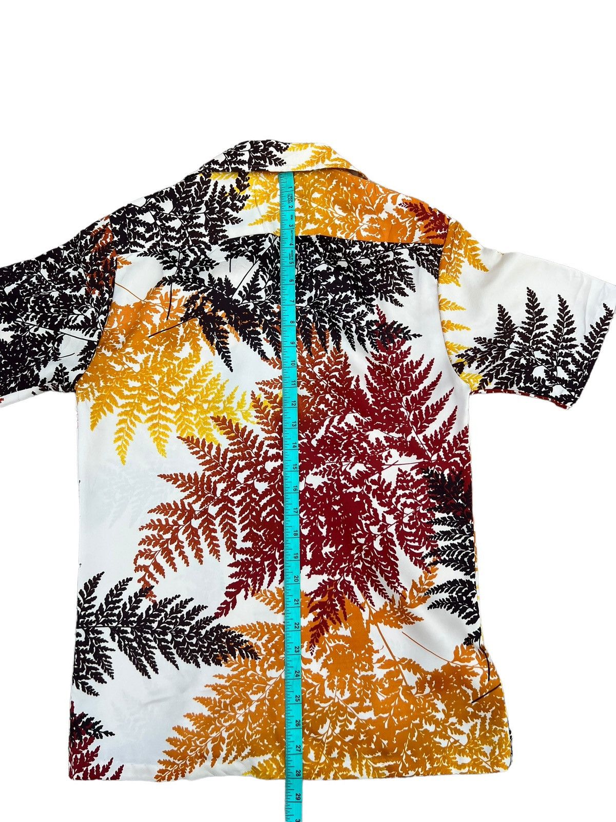 Vintage VTG 70s PAMORE Multi Colour Leaves Polyester Hawaiian Shirt Size US S / EU 44-46 / 1 - 4 Thumbnail
