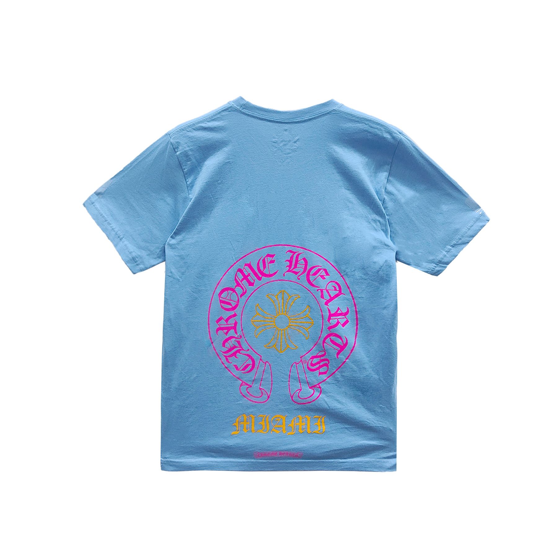 Chrome Hearts Chrome Hearts Miami Horseshoe Short Sleeve Blue T-shirt Tee Size US M / EU 48-50 / 2 - 2 Thumbnail
