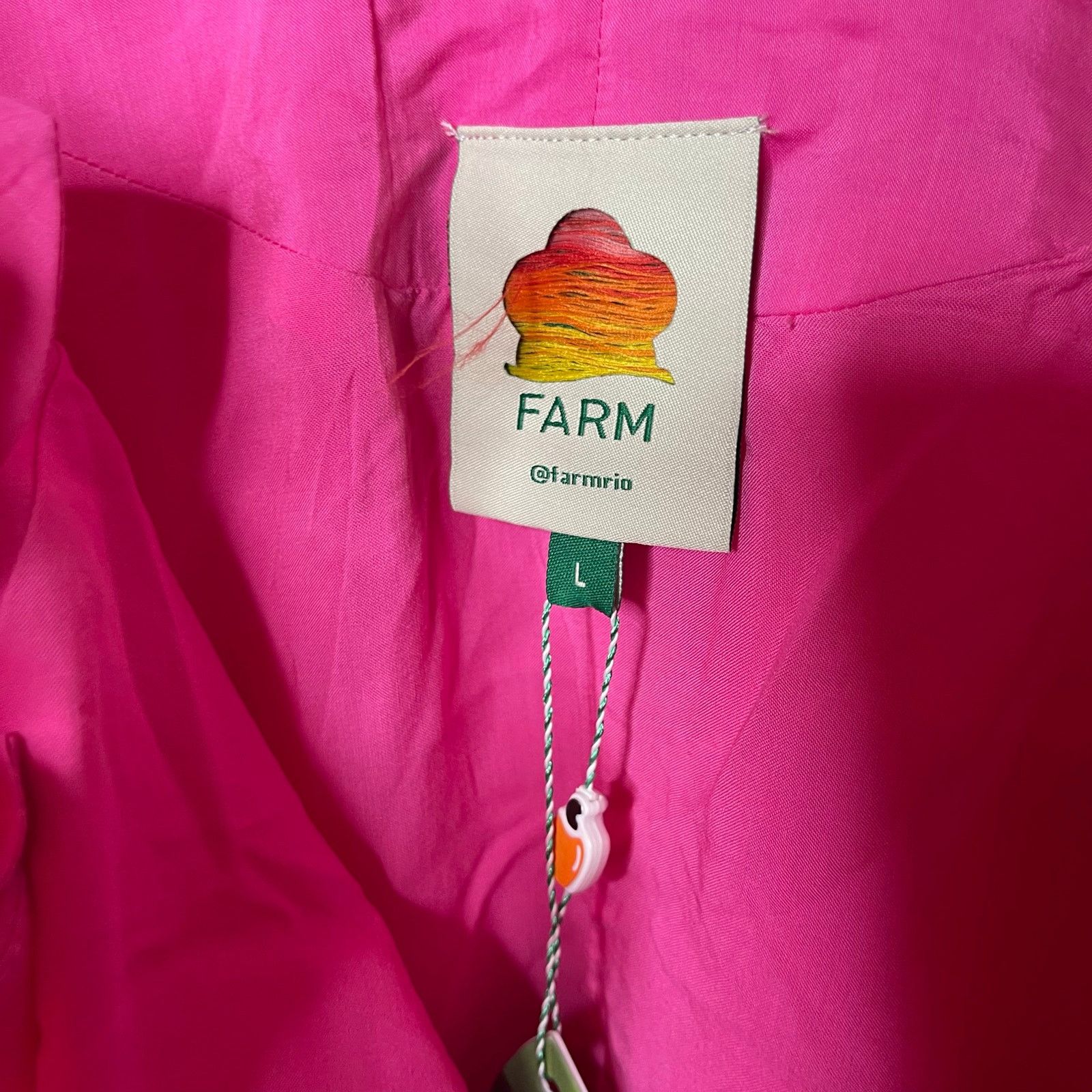 Farm Rio NWT Farm Rio Sleeveless Floral Straps Midi Dress in Pink L Size L / US 10 / IT 46 - 3 Thumbnail