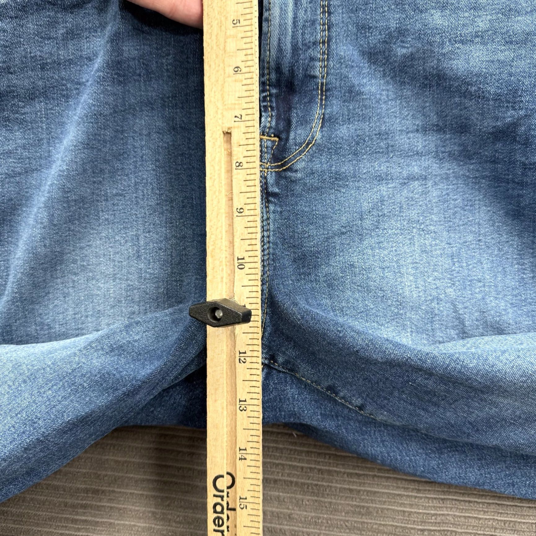 Good American Good American Jeans Womens 15 Medium Wash Stretch Slim Denim Pants Size 36" / US 14 / IT 50 - 6 Thumbnail