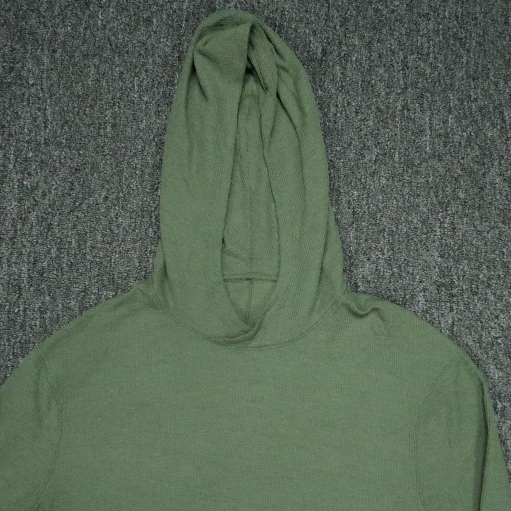 Lululemon Lululemon Hoodie Mens Medium Green Waffle Knit Pullover Long Sleeve Lightweight Shirt Size US M / EU 48-50 / 2 - 2 Thumbnail