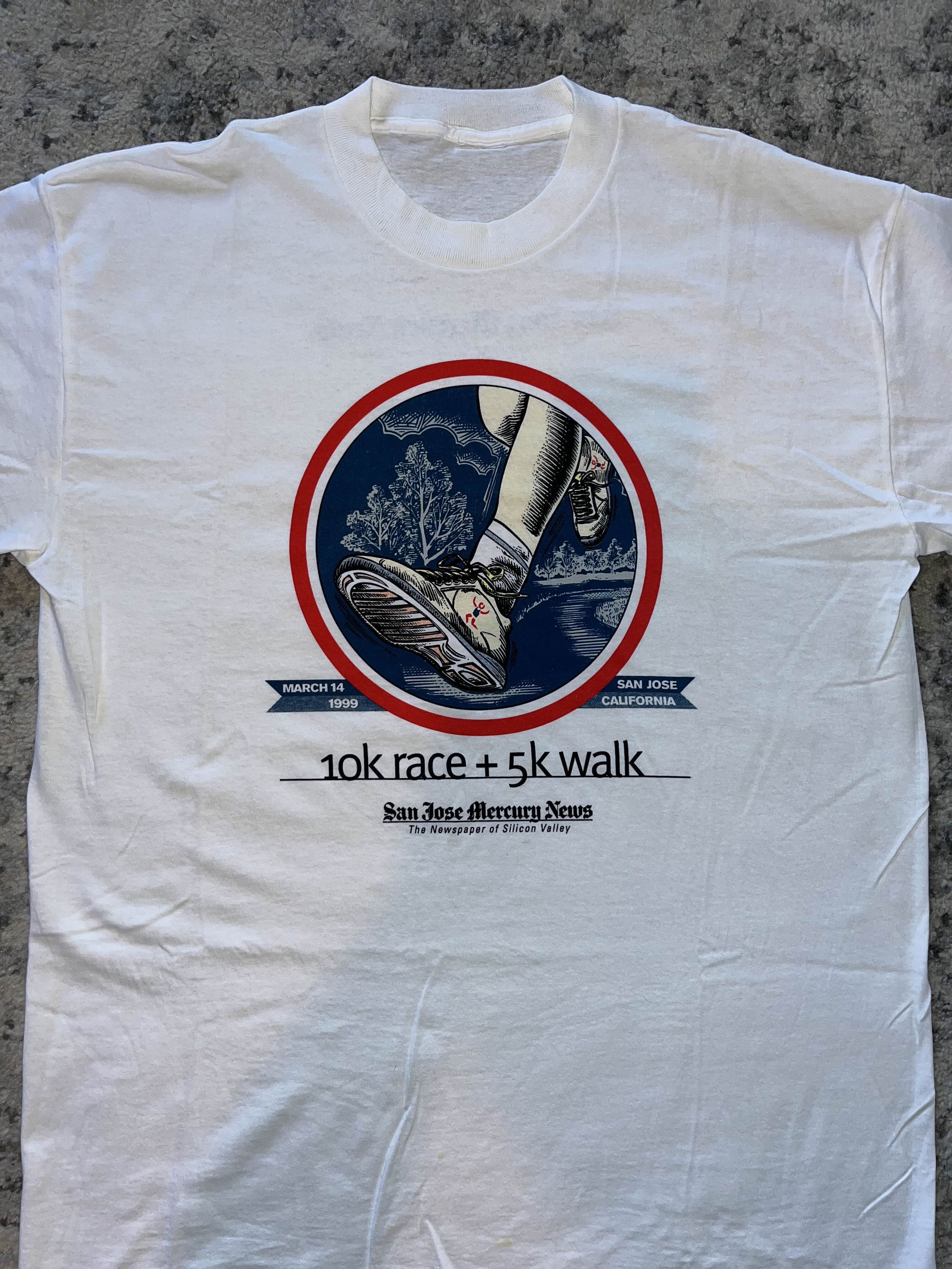 Vintage Vintage 90s 10K Race and 5K Walk Shirt Size US XL / EU 56 / 4 - 2 Thumbnail
