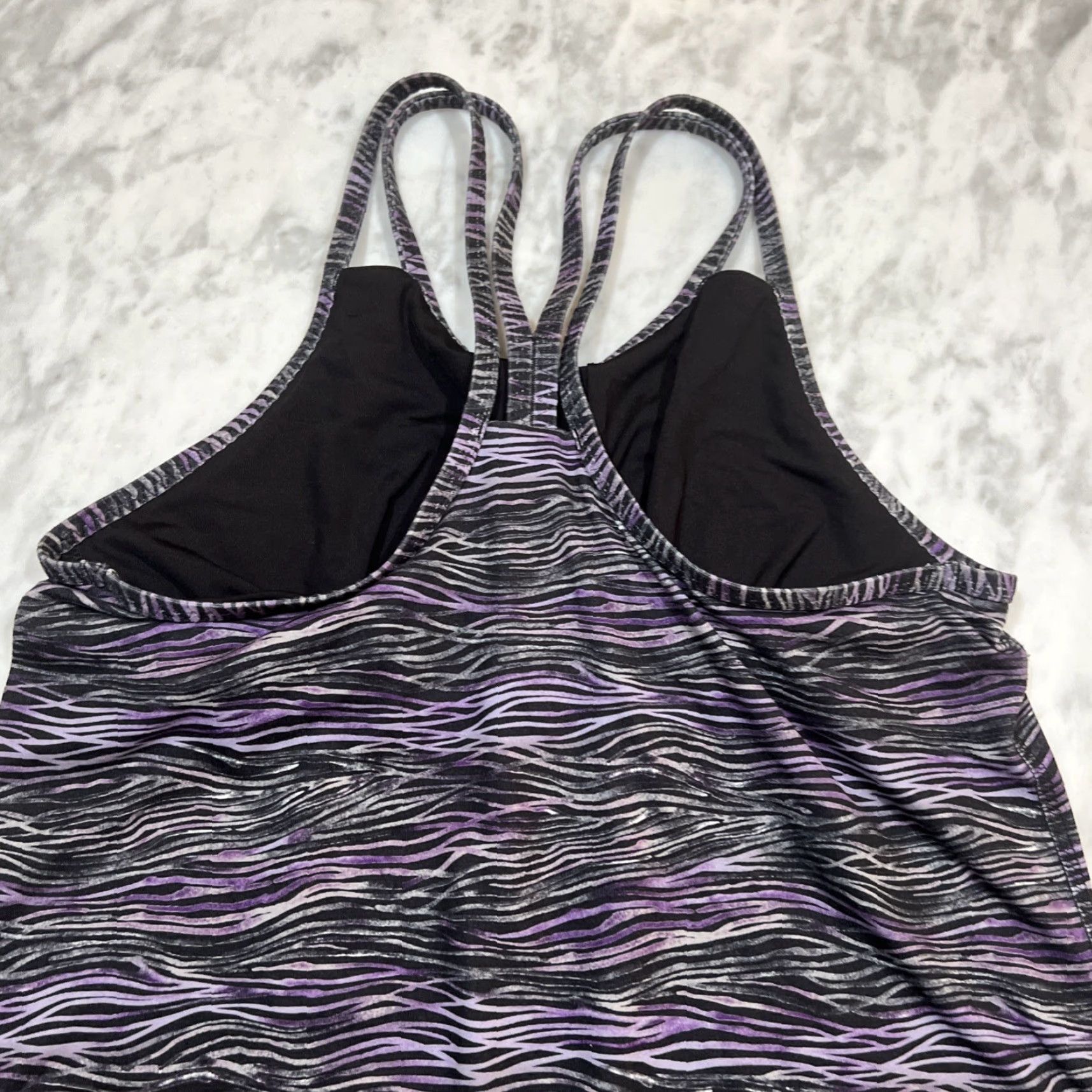 Patagonia Patagonia Strappy Tank Top Women’s S Athletic Yoga Striped Purple (Pullover) Size S / US 4 / IT 40 - 5 Thumbnail