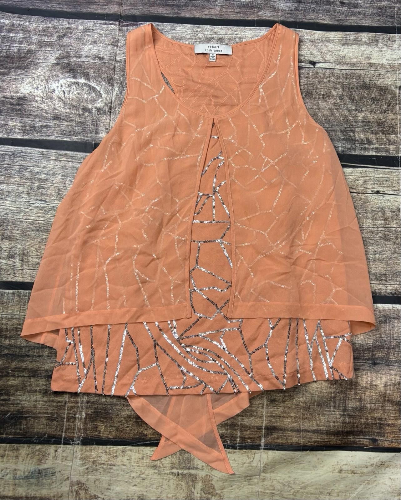 Other Robert Rodriguez Top Womens Size 6 Silk Sleevless Layered Size M / US 6-8 / IT 42-44 - 1 Thumbnail