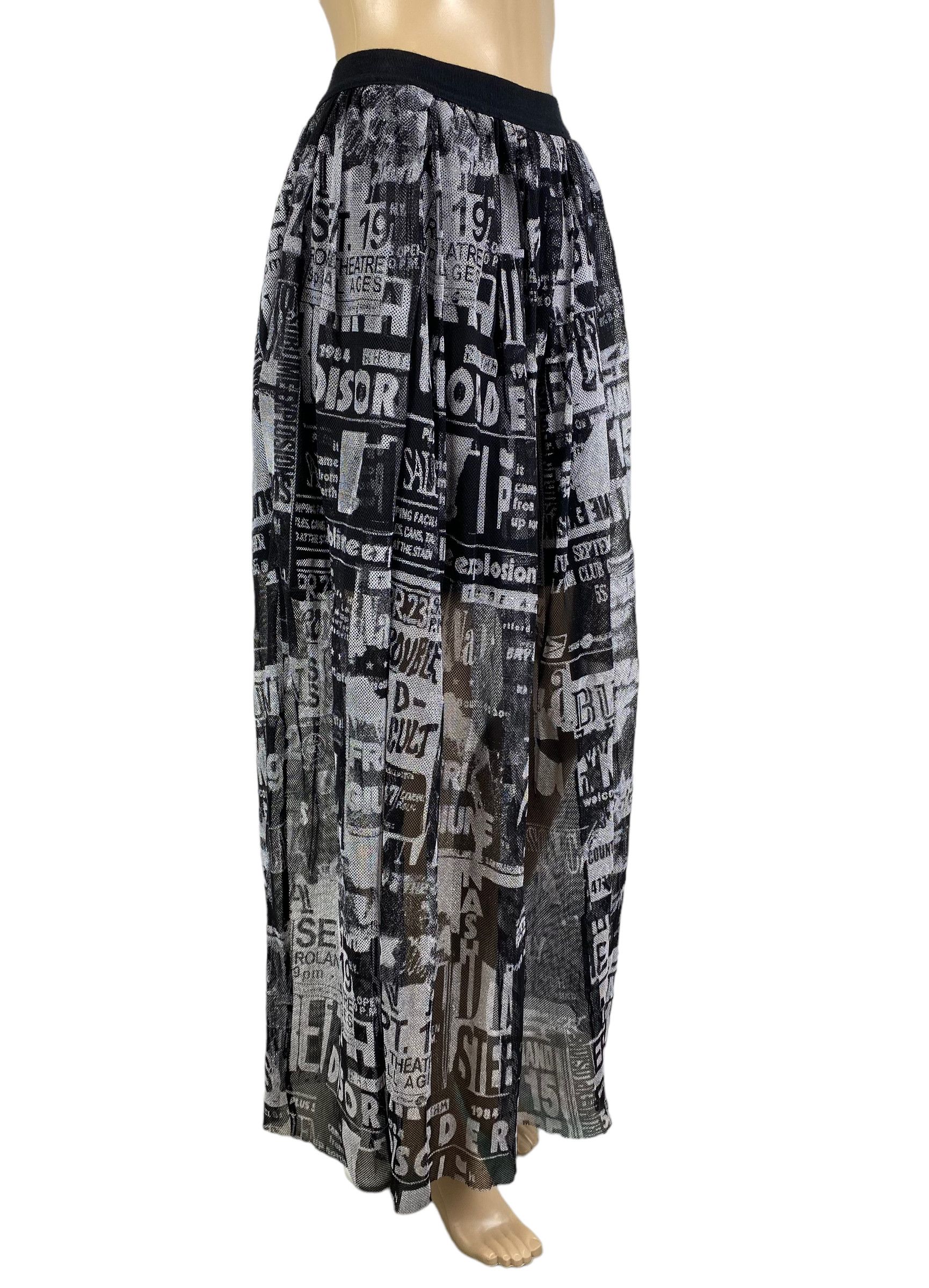 Diesel Diesel Maxi Mesh Printed Skirt size S Size 30" / US 8 / IT 44 - 3 Thumbnail