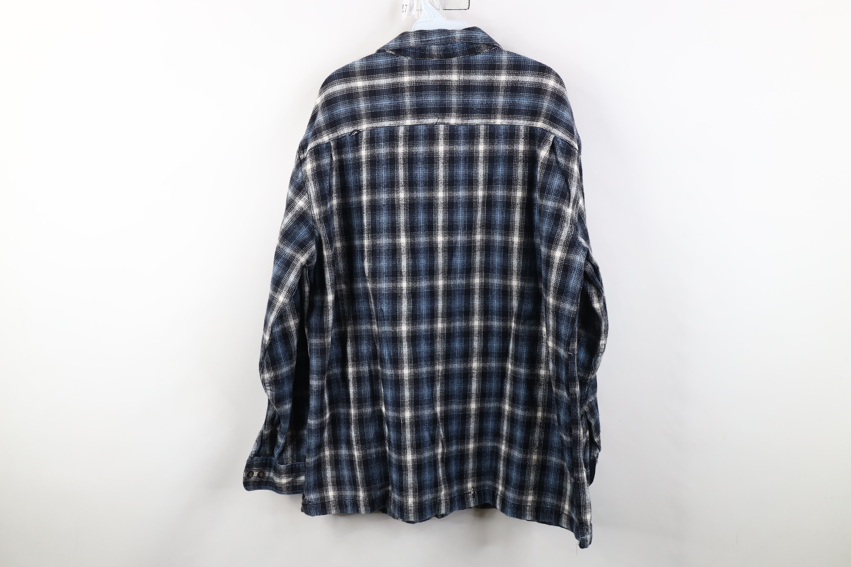 Vintage Vintage 90s Streetwear Heavyweight Button Shirt Plaid Size US XL / EU 56 / 4 - 12 Thumbnail