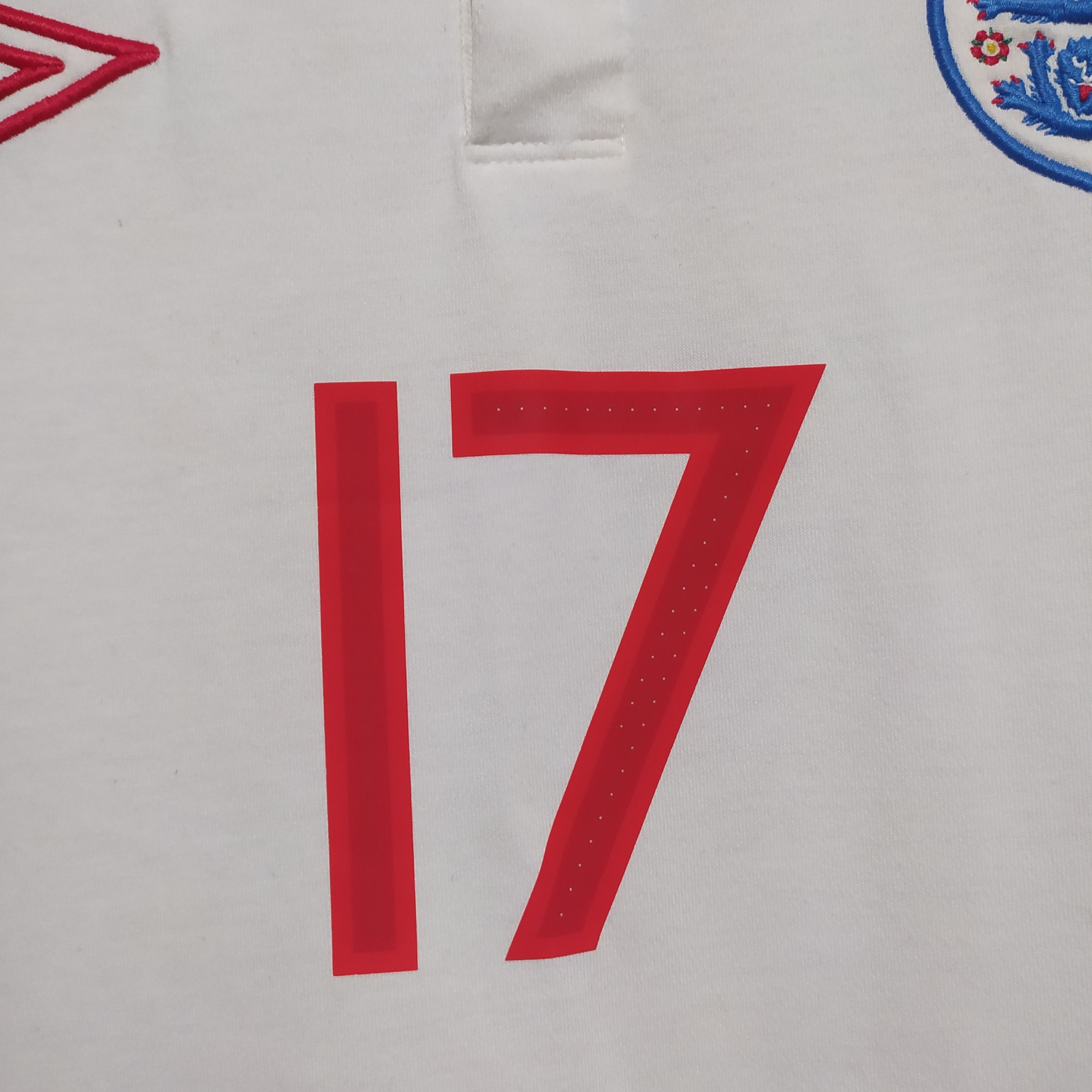 Umbro Umbro x England 2009/10 Beckham #17 Home Soccer Jersey Size US L / EU 52-54 / 3 - 12 Thumbnail