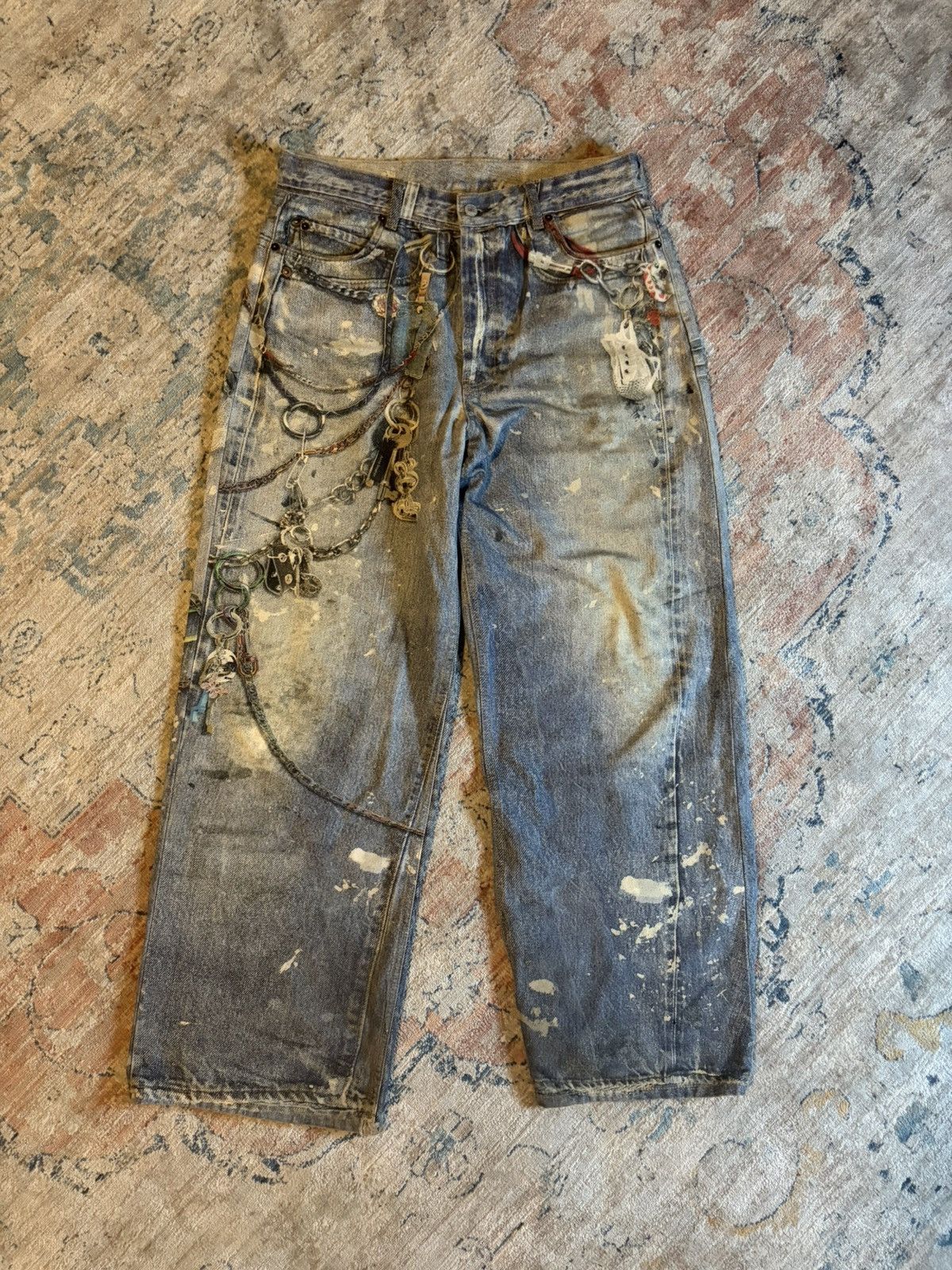 Acne Studios acne studios trompe l'oeil print keychain baggy jeans Size US 32 / EU 48 - 1 Thumbnail