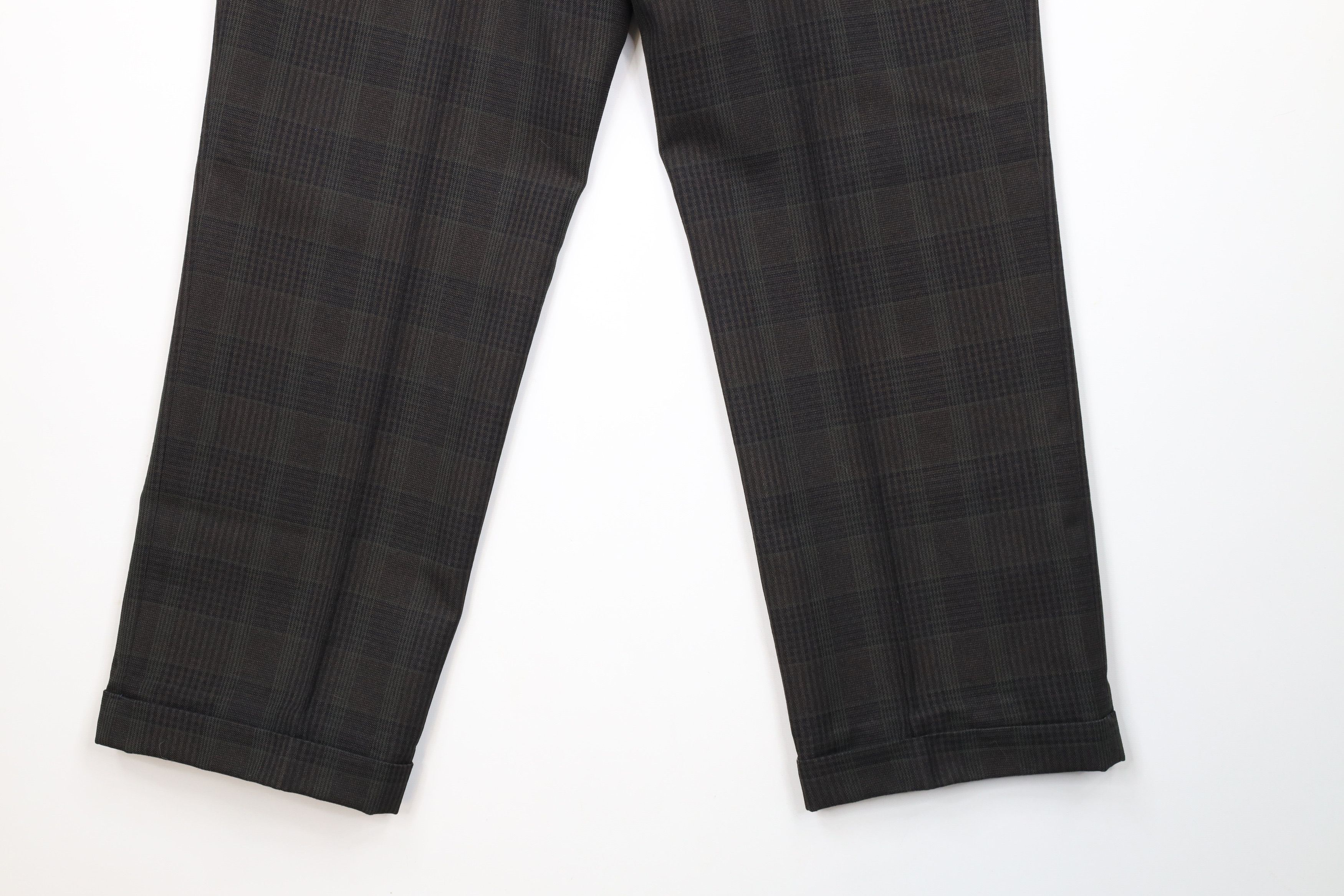Vintage Vintage 90s Streetwear Cuffed Wide Leg Chino Pants Plaid Size US 32 / EU 48 - 11 Thumbnail