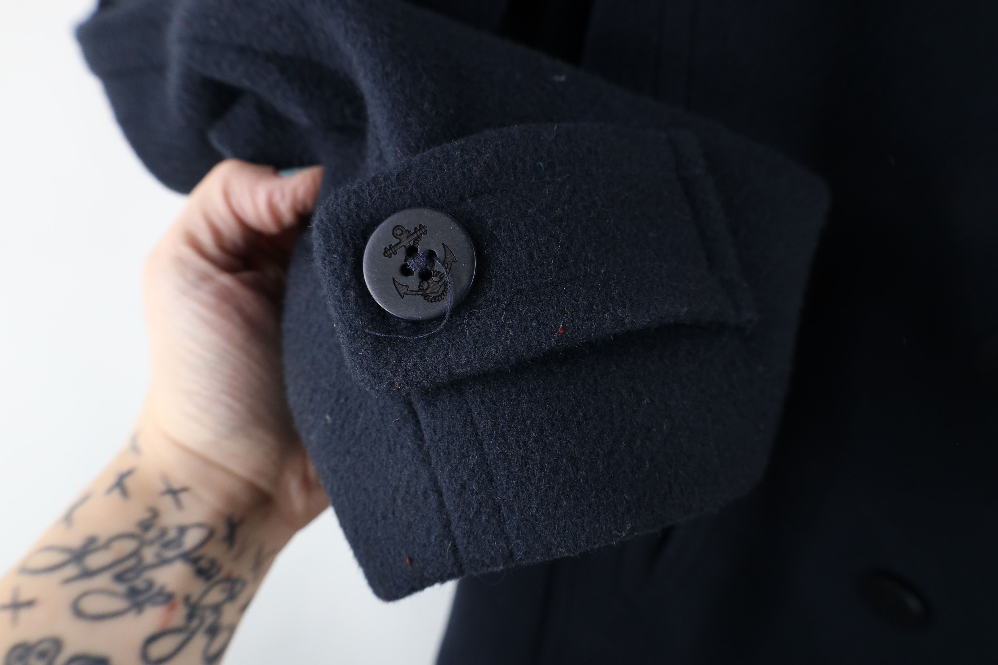 L.L. Bean × Vintage Vintage LL Bean Wool Naval Quilted Peacoat Jacket Navy Blue Size XXL / US 16-18 / IT 52-54 - 6 Thumbnail