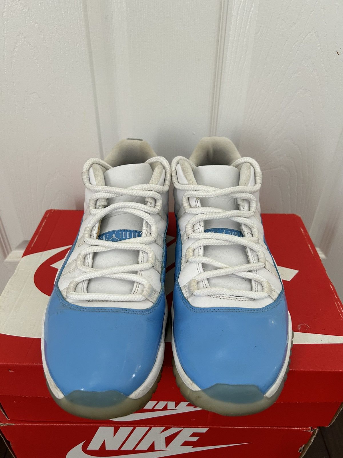 Jordan Brand × Nike Jordan 11 Retro Low ‘University Blue’ 2017 Size US 9.5 / EU 42-43 - 3 Thumbnail