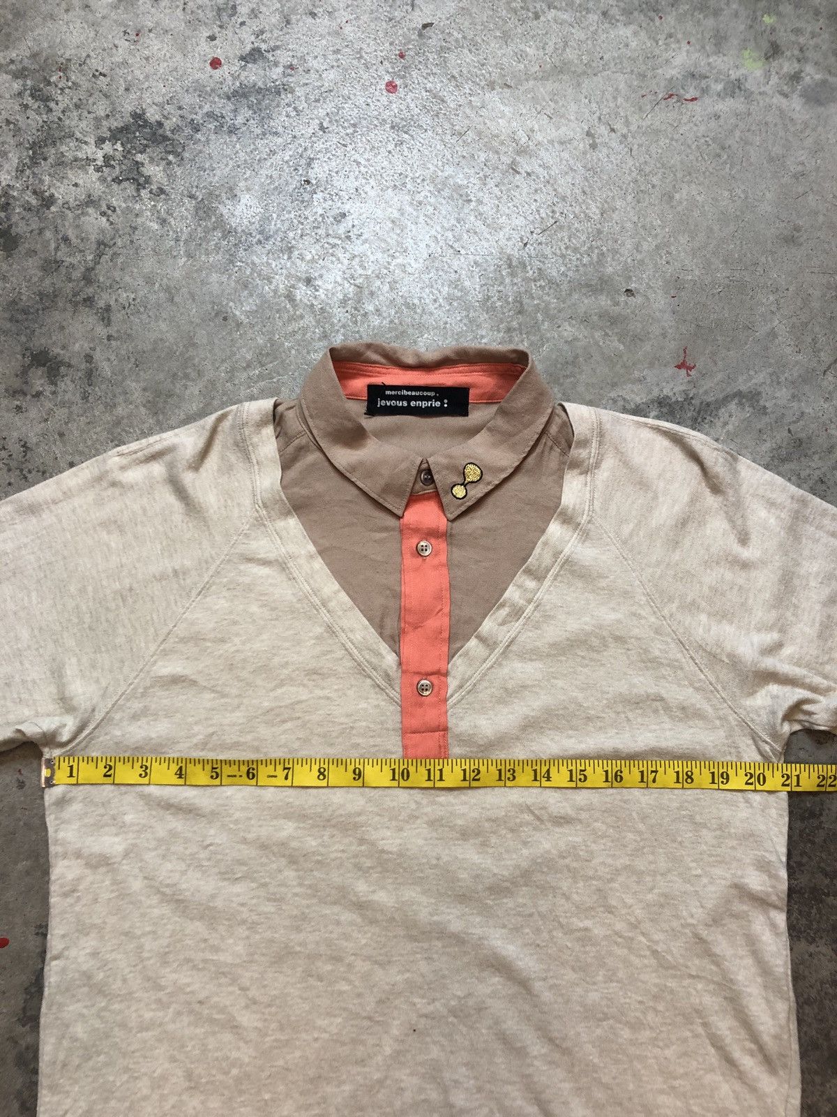 Issey Miyake × Japanese Brand × mercibeaucoup 💥DELETESOON💥Mercibeaucoup Long Sleeve Collar Tee Size US M / EU 48-50 / 2 - 15 Thumbnail