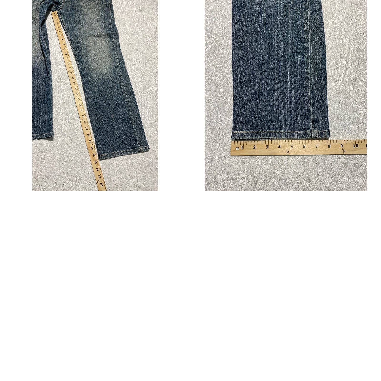 Levi's Levi's 505 Regular Fit Jeans Men W33 L30 Medium Wash Blue Denim Cotton Straight Stock Power: Logo Size US 33 - 8 Thumbnail