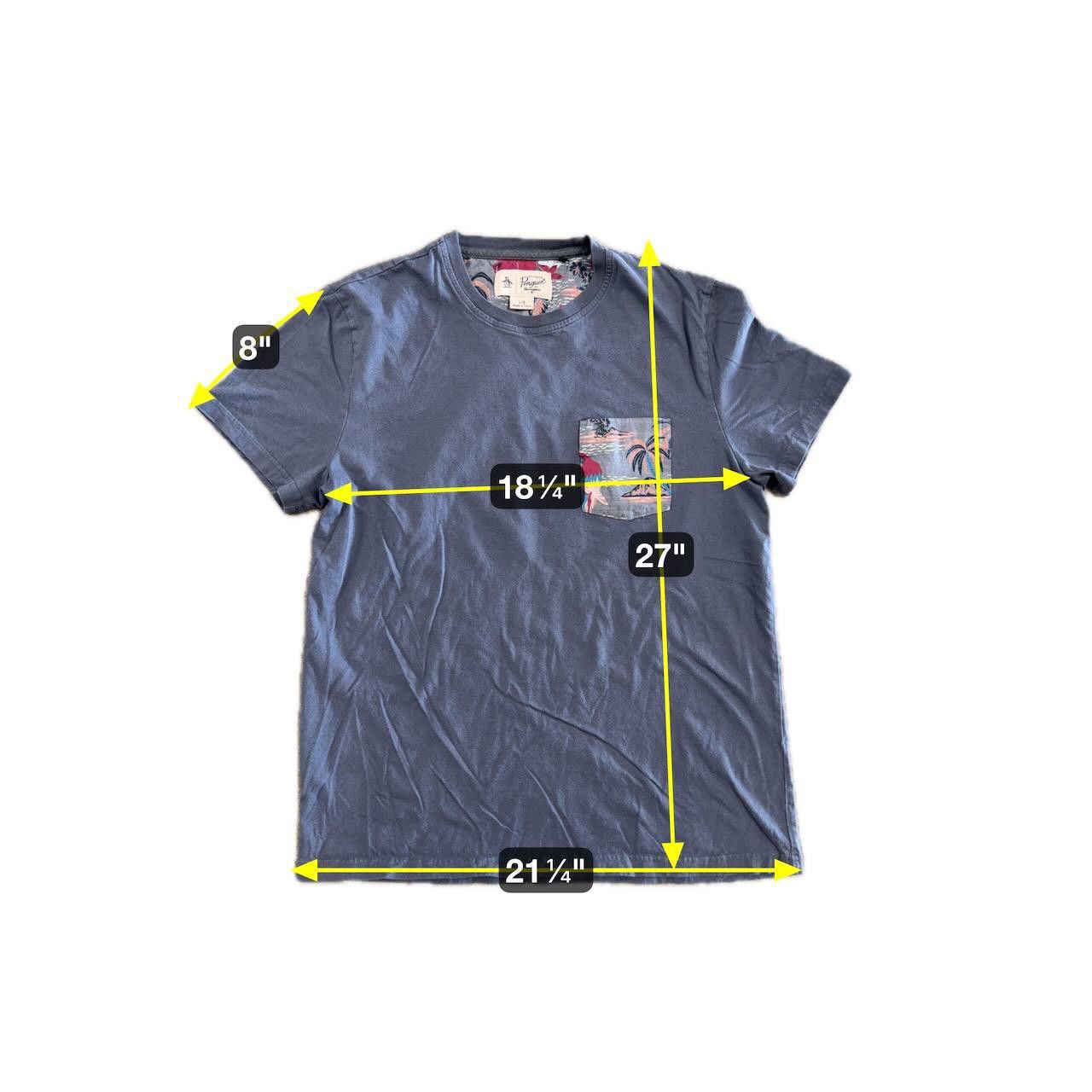Original Penguin Penguin Tropical Pocket Tee Casual Summer T-Shirt Men's L Size US L / EU 52-54 / 3 - 4 Thumbnail