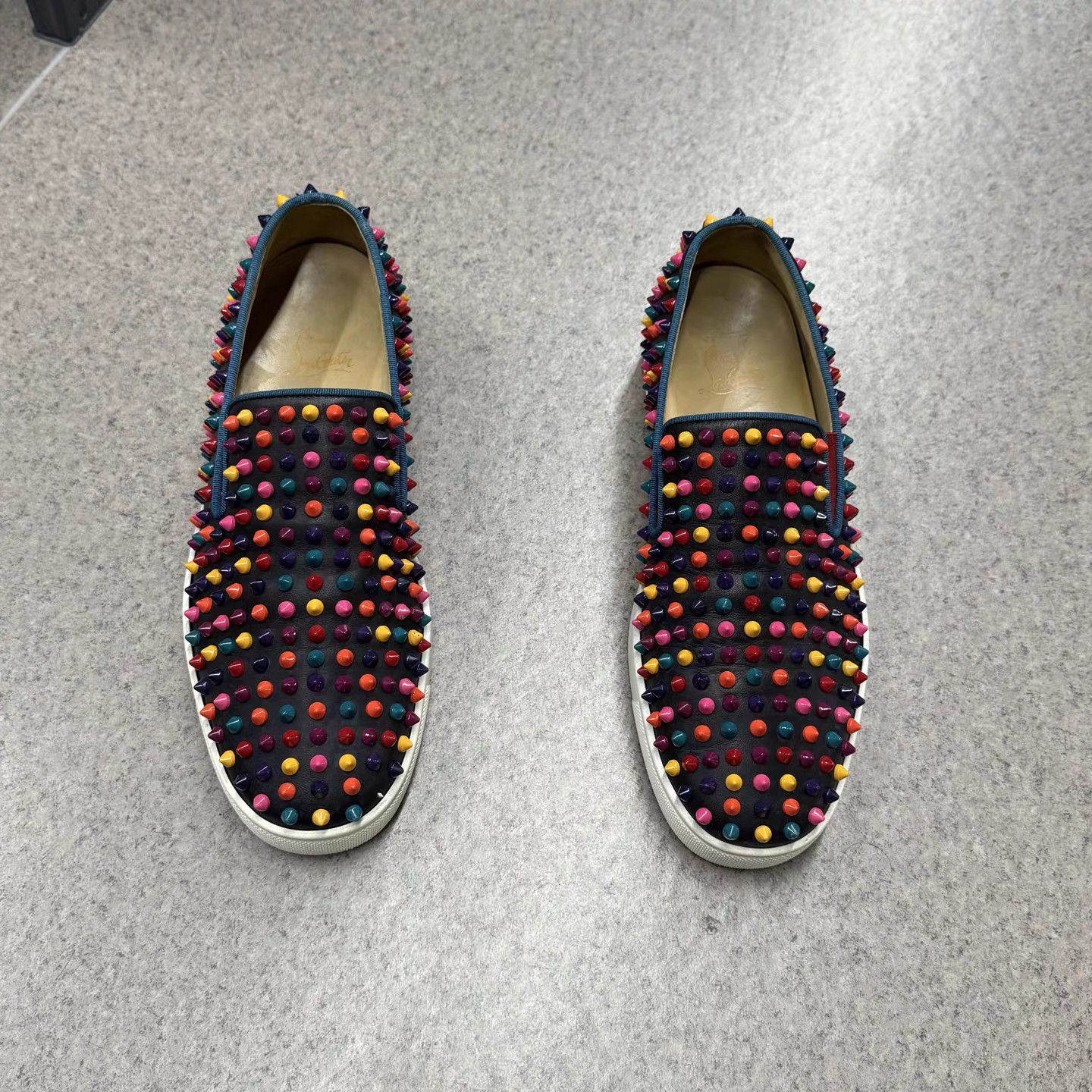 Christian Louboutin Christian Louboutin Rainbow Studded Low-Tops K15 Size US 8 / EU 41 - 8 Thumbnail