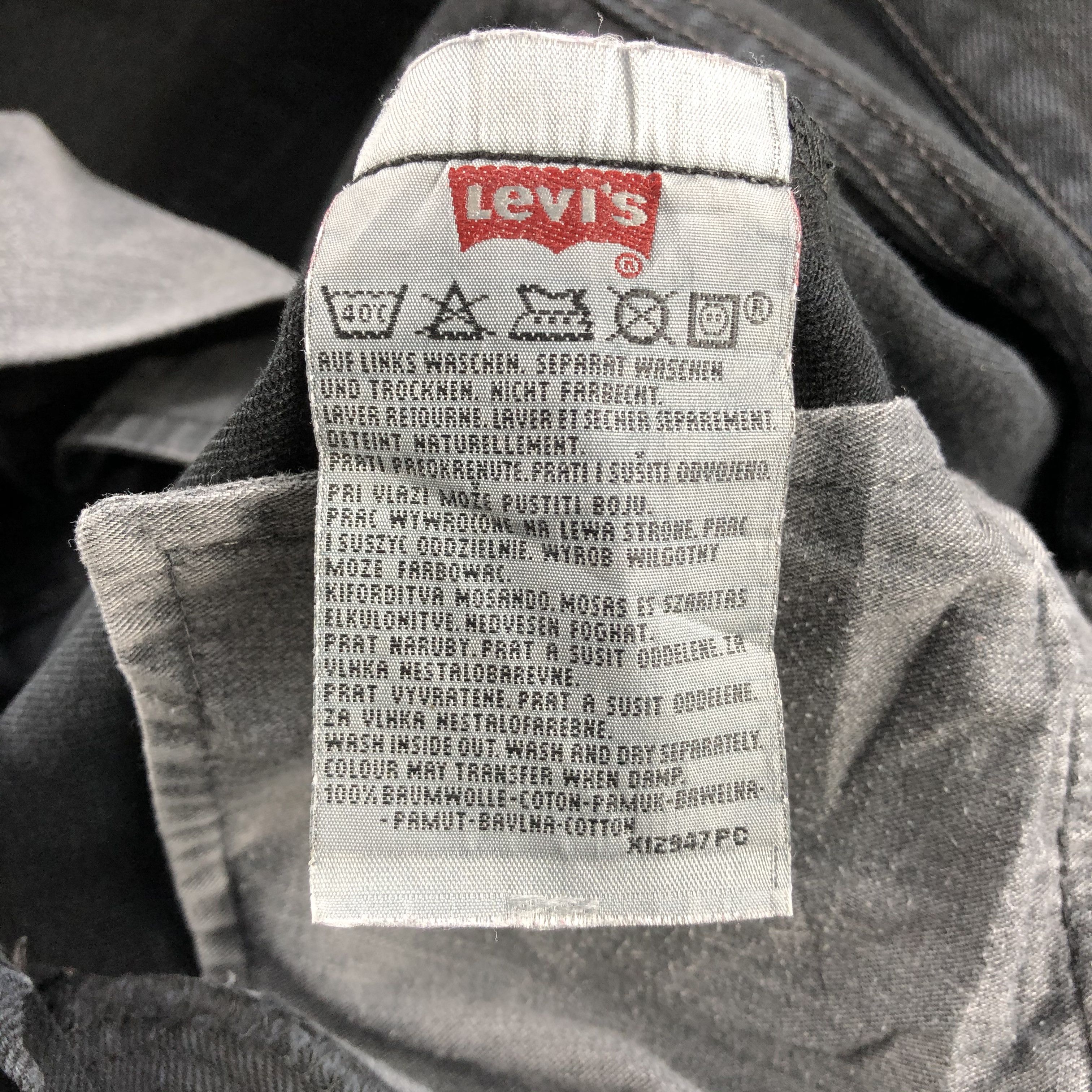 Levi's Vintage 90s Distress Levis 501 Jeans-J1423 Size US 35 - 12 Thumbnail