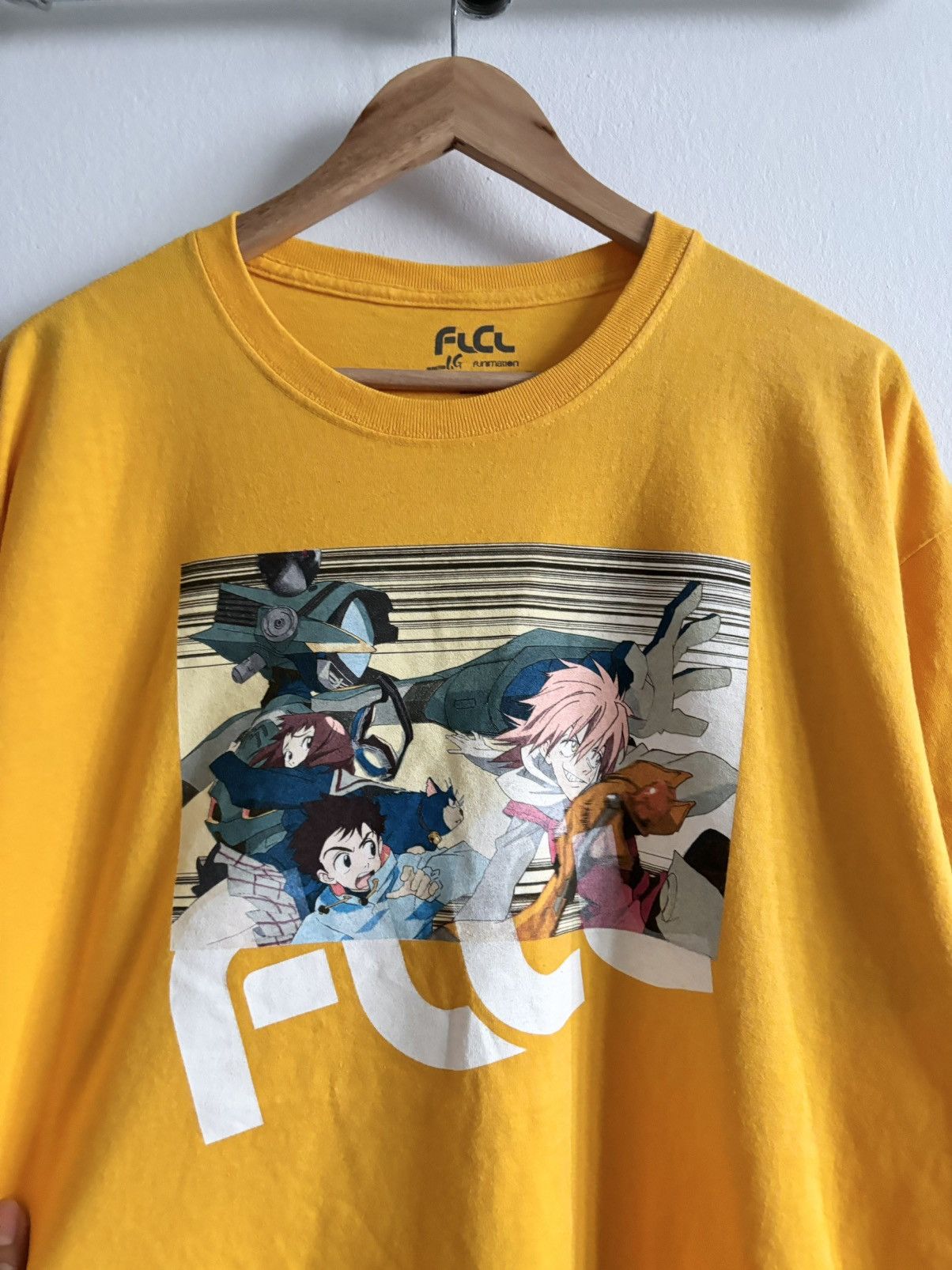 Anime Vintage FLCL Fooly Cooly Shirt Size US XL / EU 56 / 4 - 2 Thumbnail