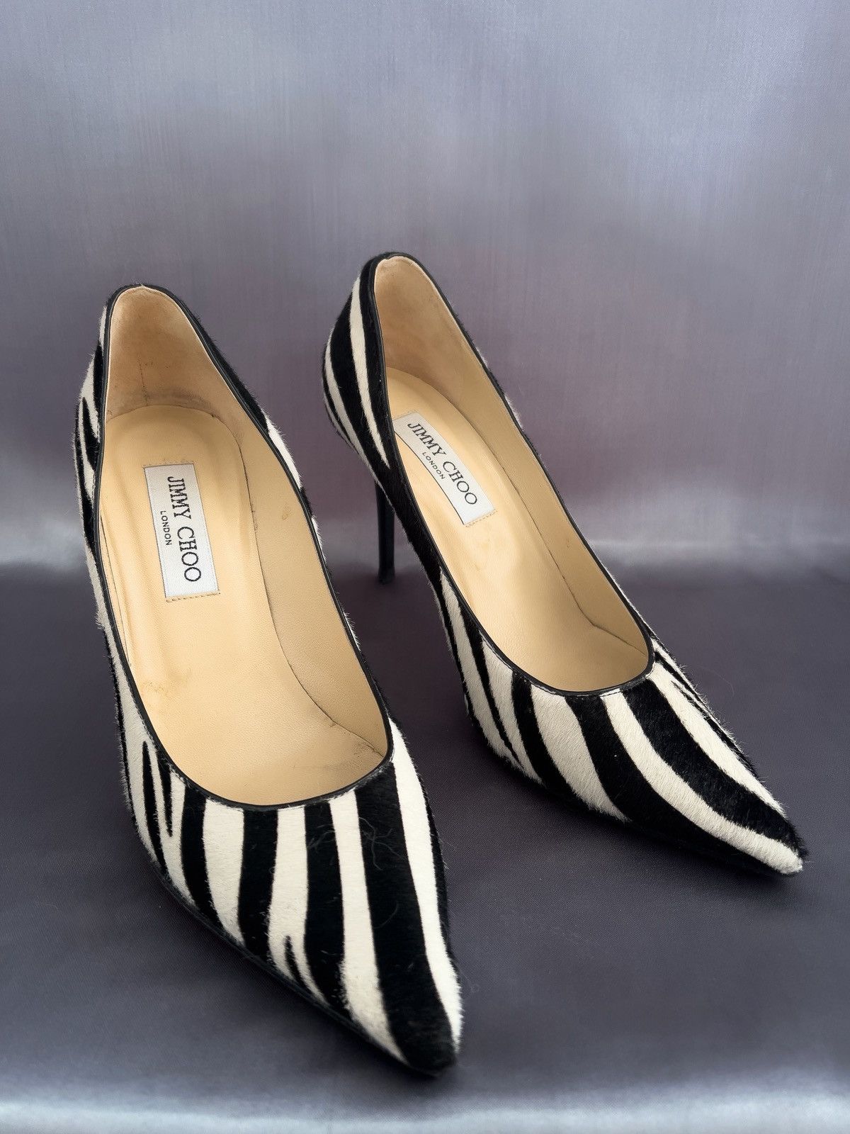 Jimmy Choo Jimmy choo zebra high heels Size US 8 / IT 38 - 2 Thumbnail
