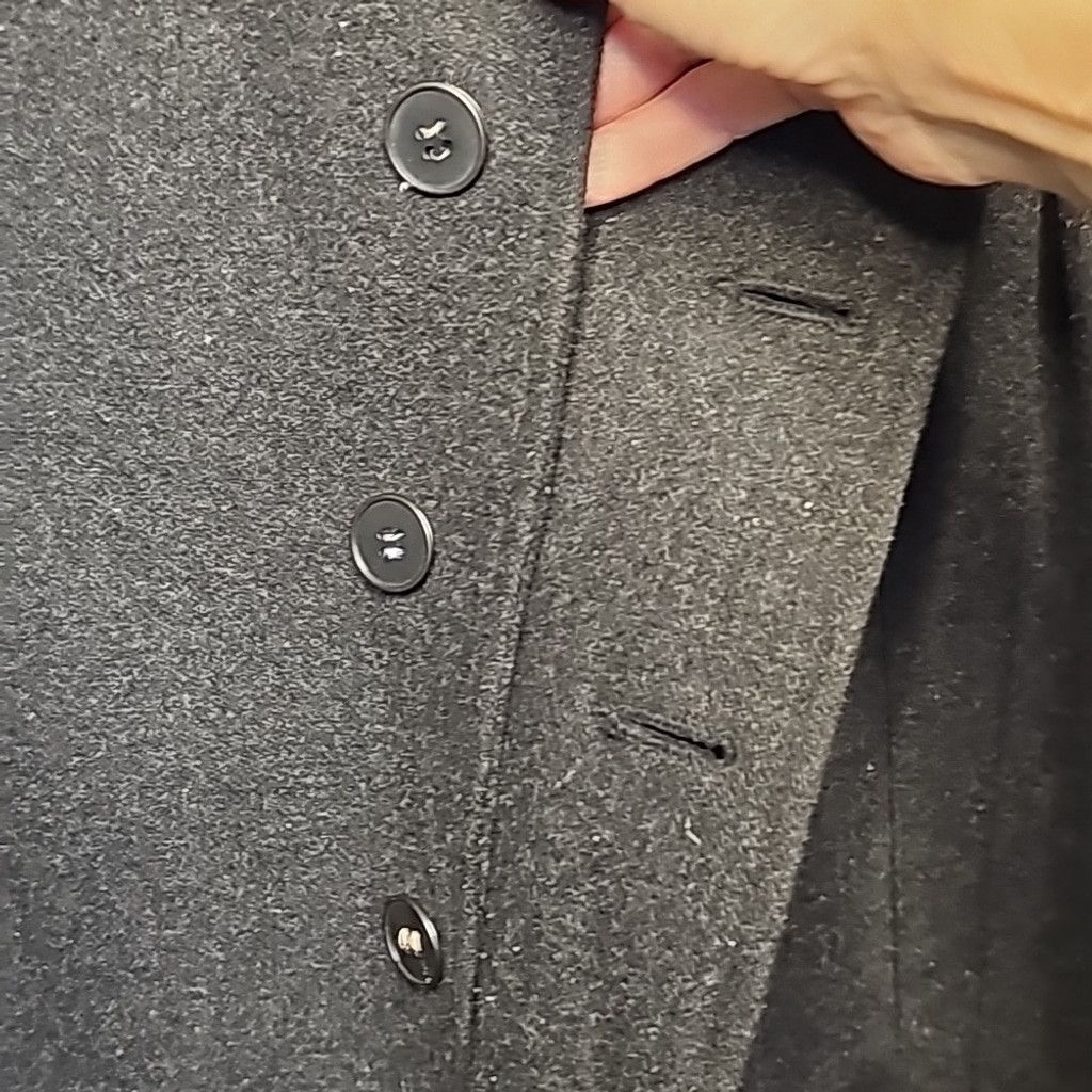 Cockpit USA CockPit USA gray WOOL button up winter coat jacket sz Large Size US L / EU 52-54 / 3 - 5 Thumbnail