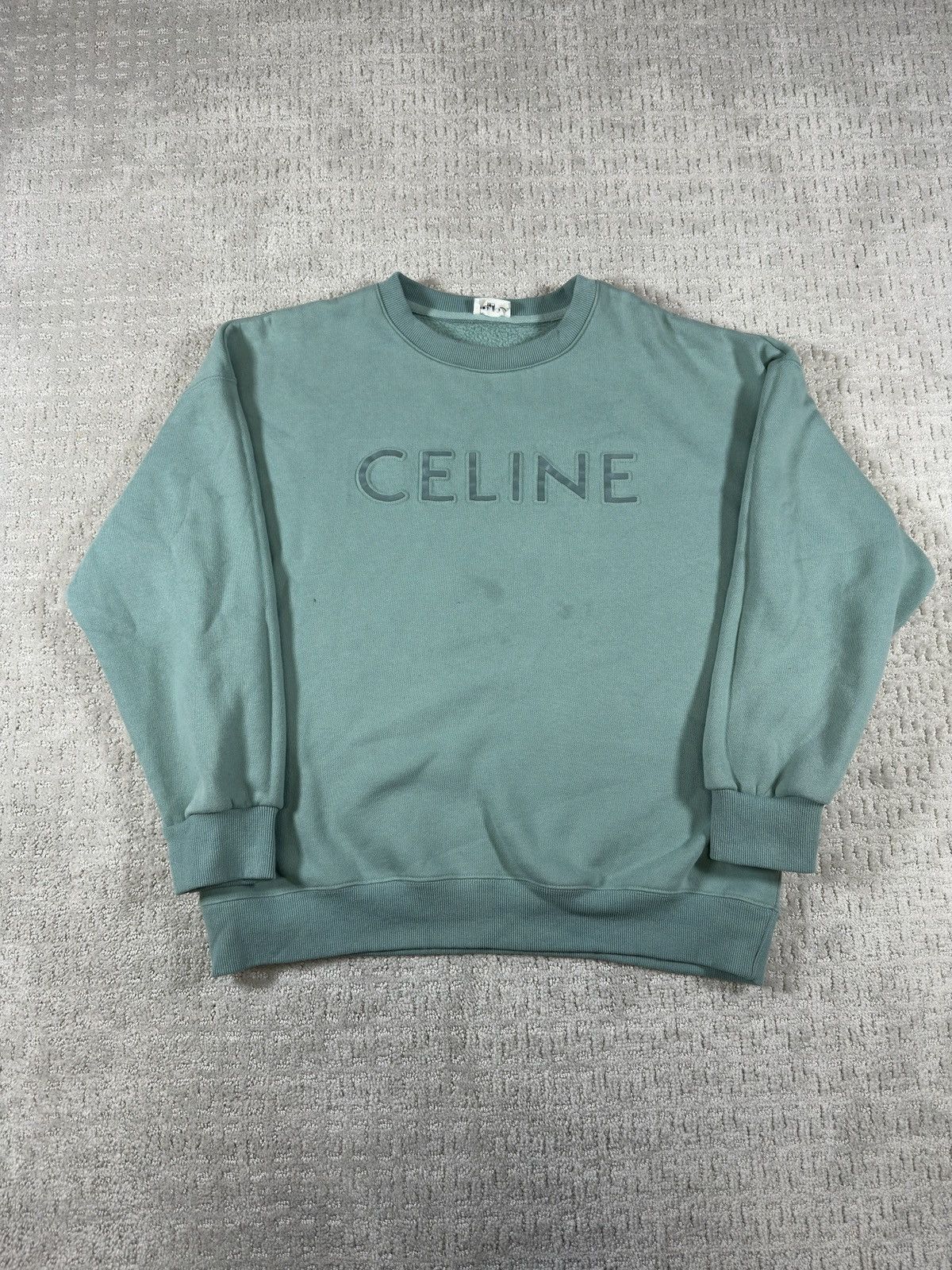 Celine Celine Paris Spellout Crewneck Size L / US 10 / IT 46 - 2 Thumbnail