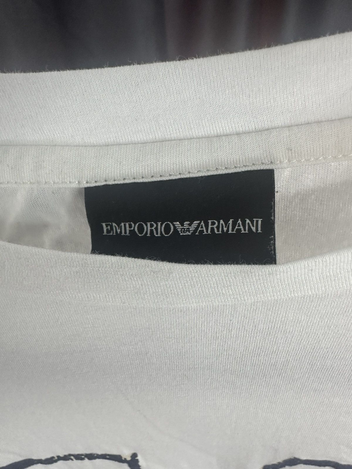 Armani × Emporio Armani × Giorgio Armani Emporio Armani white t-shirt Size US L / EU 52-54 / 3 - 4 Thumbnail