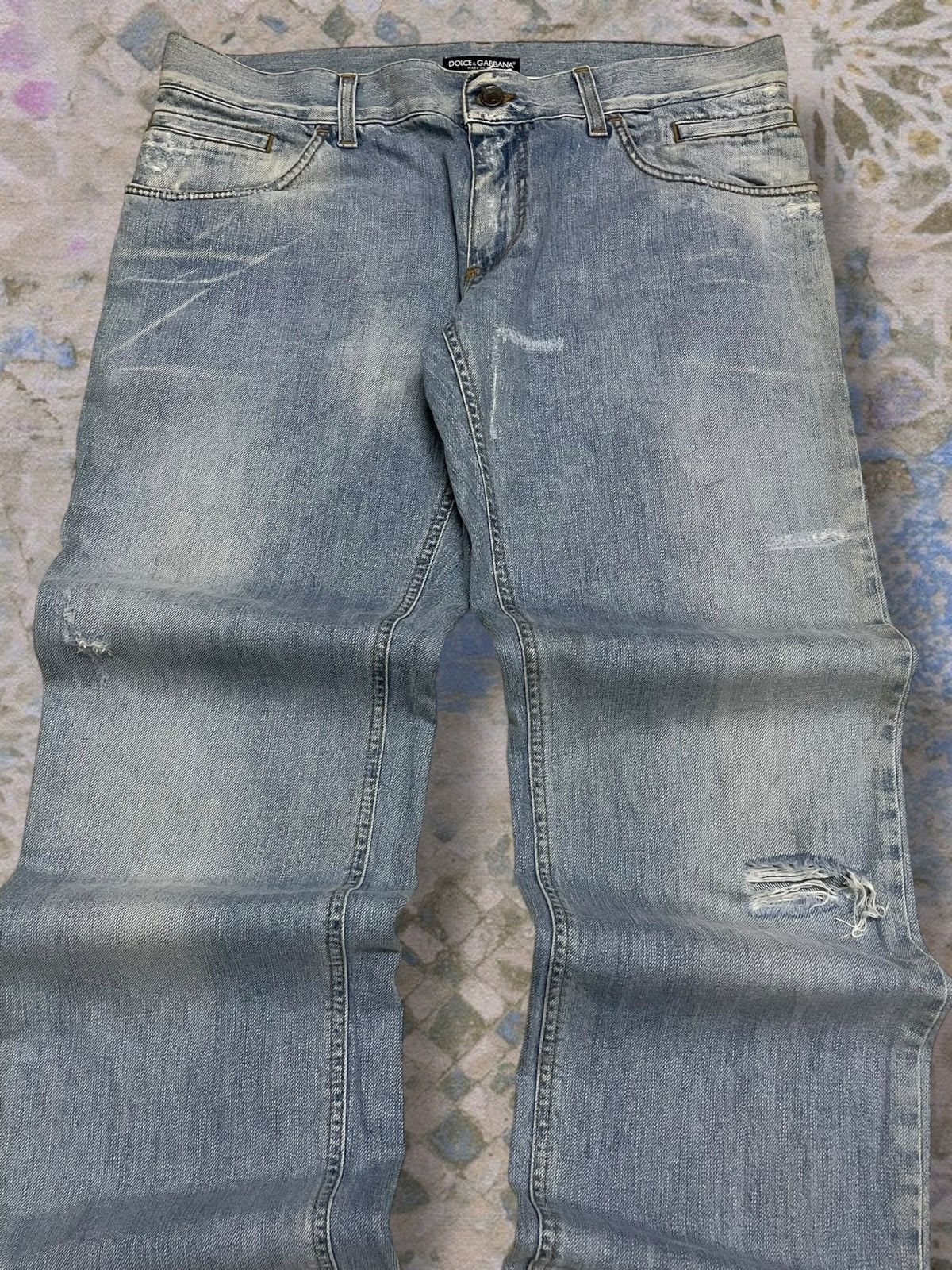 Dolce & Gabbana Vintage Authentic Designer Dolce & Gabbana Distressed Denim Size US 36 / EU 52 - 4 Thumbnail