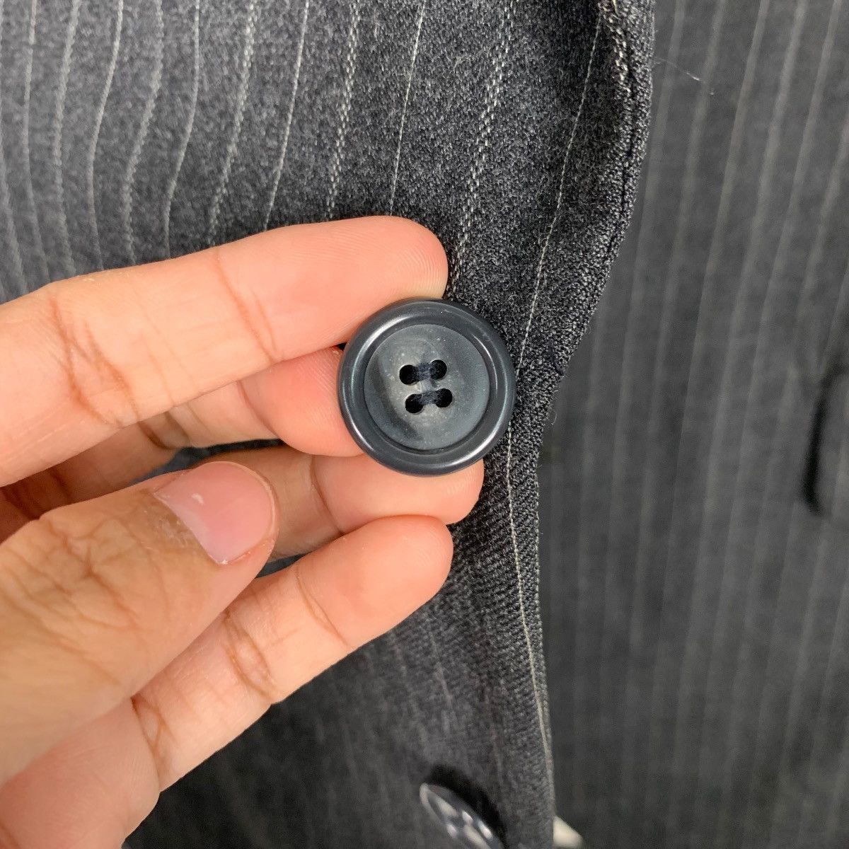Burberry Vintage 90’s BURBERRYS Wool Striped Suit Jacket #2536-C114 Size 40R - 10 Thumbnail