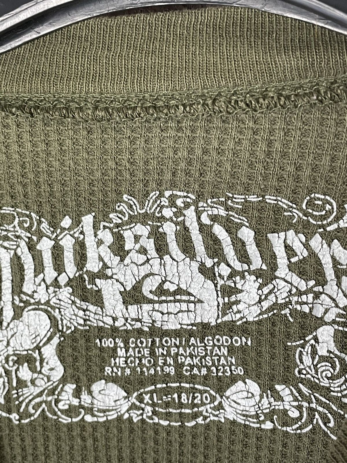 Affliction × Quiksilver × Vintage Vintage Quicksilver Y2K Affliction Style Skulls Long Sleeve Size XL / US 12-14 / IT 48-50 - 9 Thumbnail
