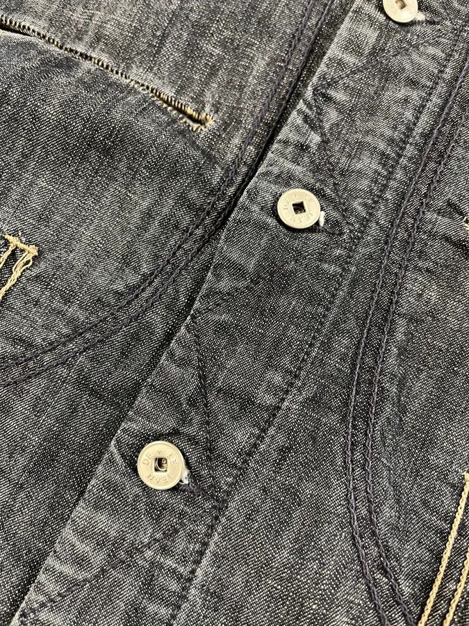 Marithe + Francois Girbaud 2000s Marithé + François Girbaud Buttoned Denim Jacket Size S / US 4 / IT 40 - 8 Thumbnail