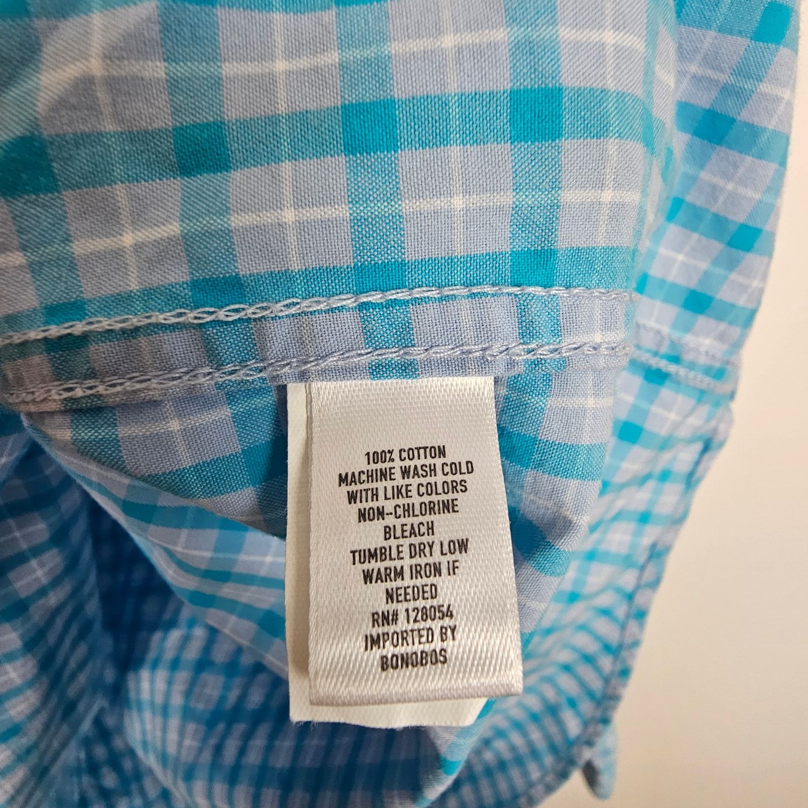 Bonobos Bonobos Dress Shirt Blue Standard Fit Men M Button Shirt Size US M / EU 48-50 / 2 - 7 Thumbnail
