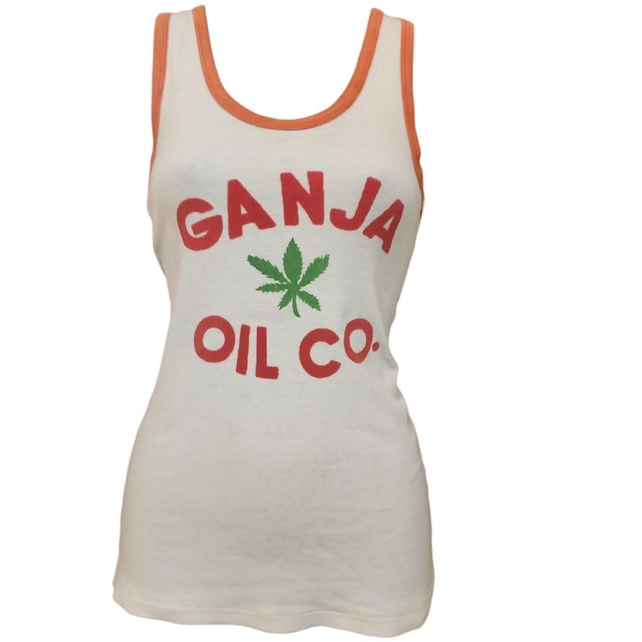 Vintage Ganja Oil Vintage Single Stitch Tank Top Size L / US 10 / IT 46 - 1 Thumbnail