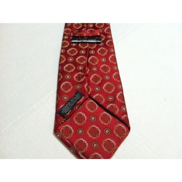 Austin Reed AUSTIN REED MENS NEW RED 100% SILK TIE WIDTH: 4" Size ONE SIZE - 4 Thumbnail