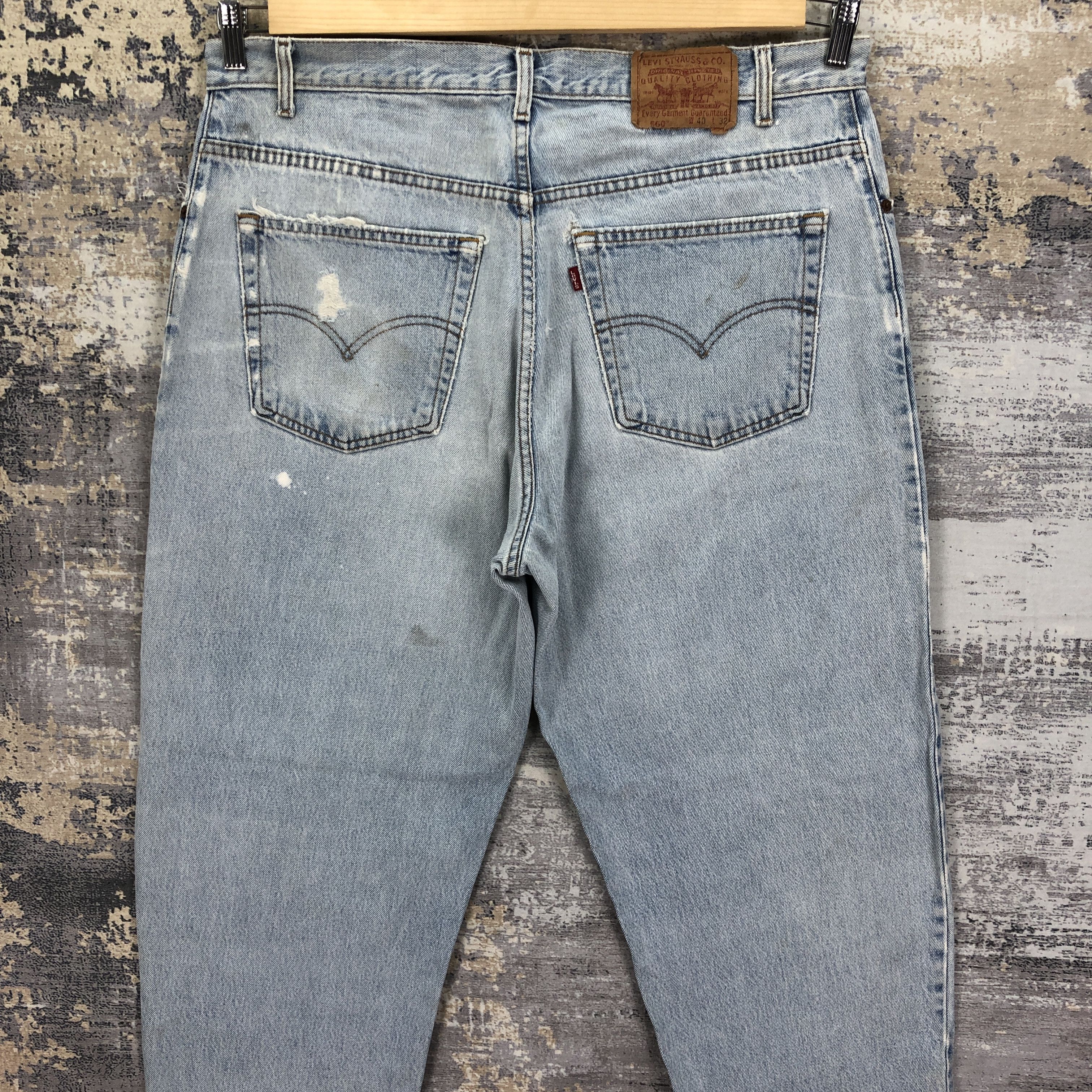Levi's × Vintage Vintage Levis 560 Light Wash Jeans Distressed Levi's Denim Size US 38 / EU 54 - 4 Thumbnail