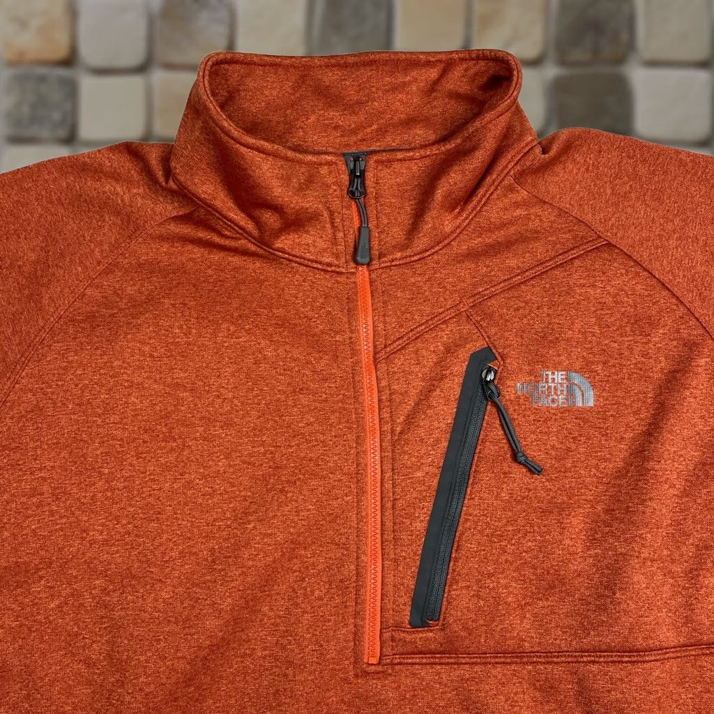 The North Face The North Face Jacket Mens XL Orange Fleece Quarter Zip Size US XL / EU 56 / 4 - 1 Thumbnail