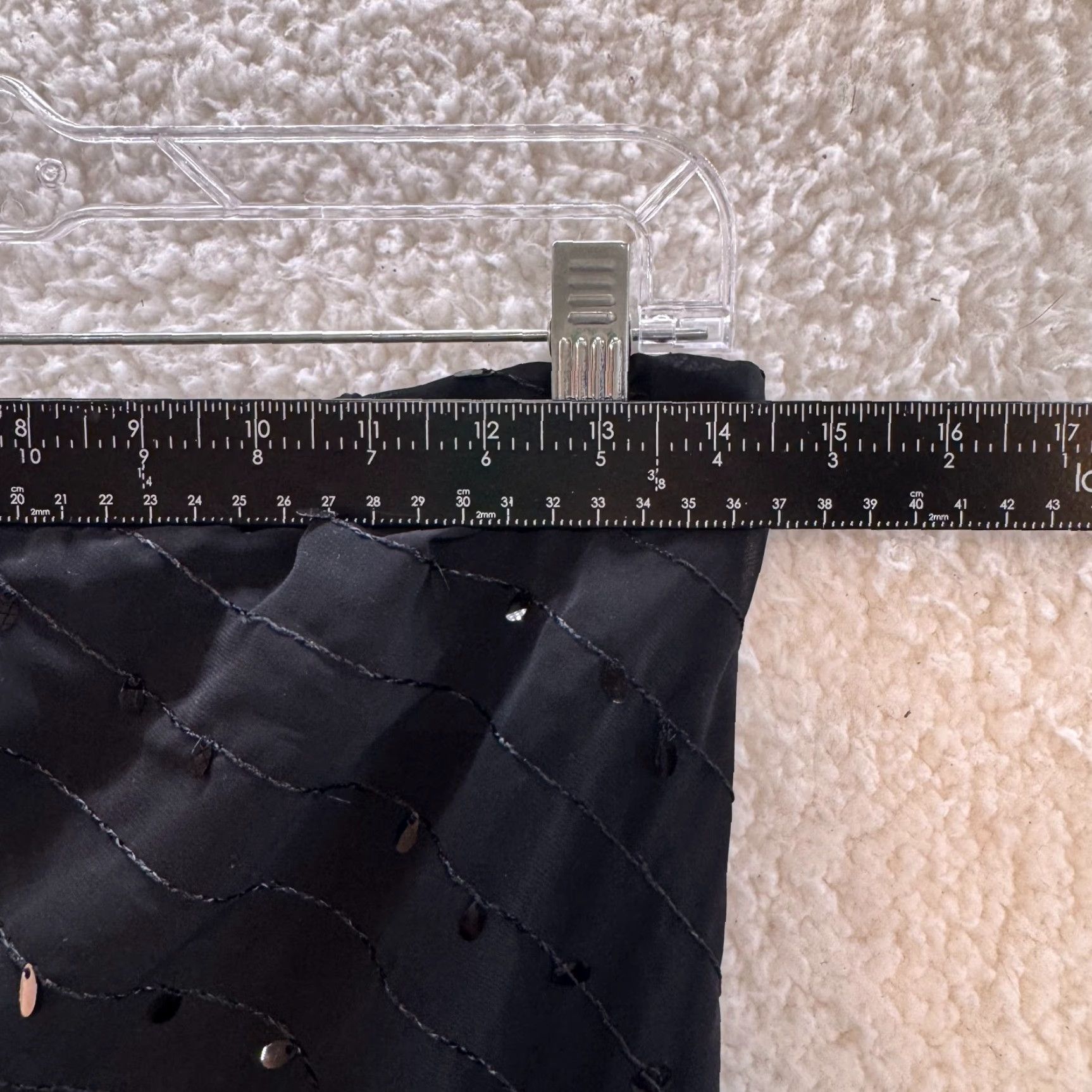 Vintage VINTAGE Y2K Strapless Jumpsuit 2 Piece Set Black Sequin Wide Leg Jumpsuit Medium Large Size 36" / US 14 / IT 50 - 7 Thumbnail