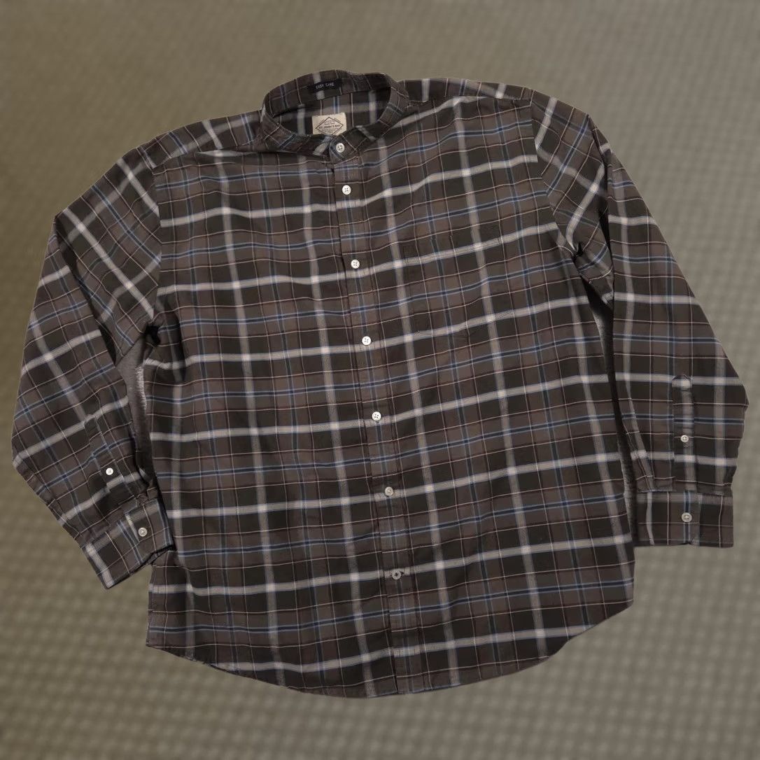 Vintage St. Johns Bay Shirt Mens XL Brown Plaid Button Front Long Sleeve Easy Care Casual Size US XL / EU 56 / 4 - 1 Thumbnail