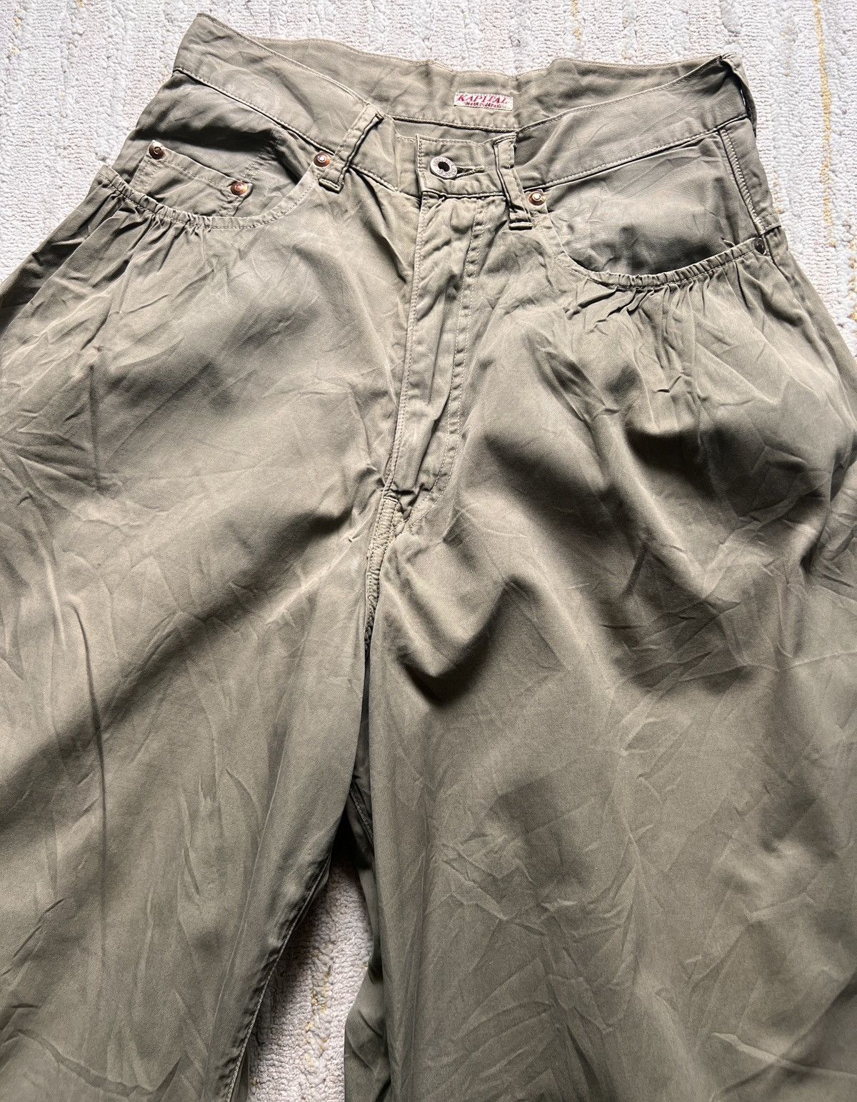 Kapital Kapital Wide Fit Baggy Cotton Pants Size US 29 - 7 Thumbnail
