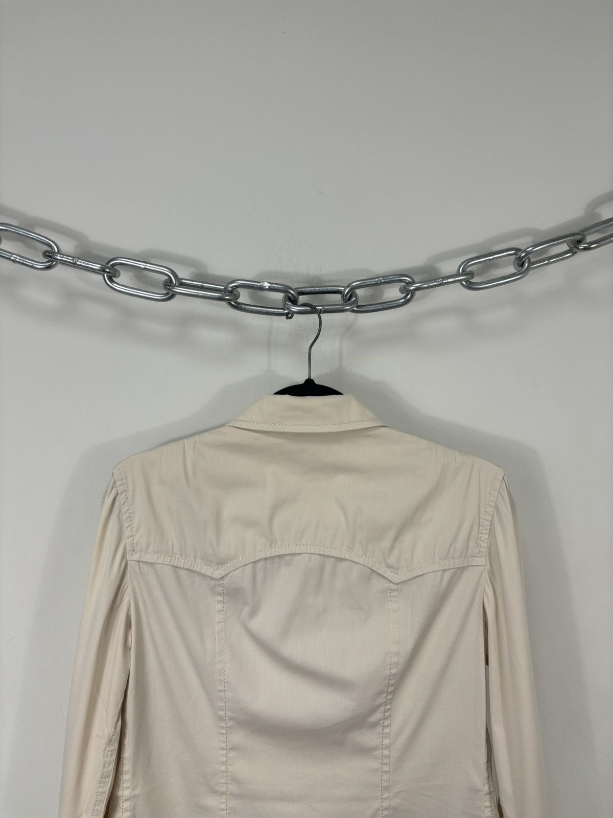 Prada Prada Women’s Cream Multipocket Cotton Nylon Collared Jacket Size M / US 6-8 / IT 42-44 - 17 Thumbnail