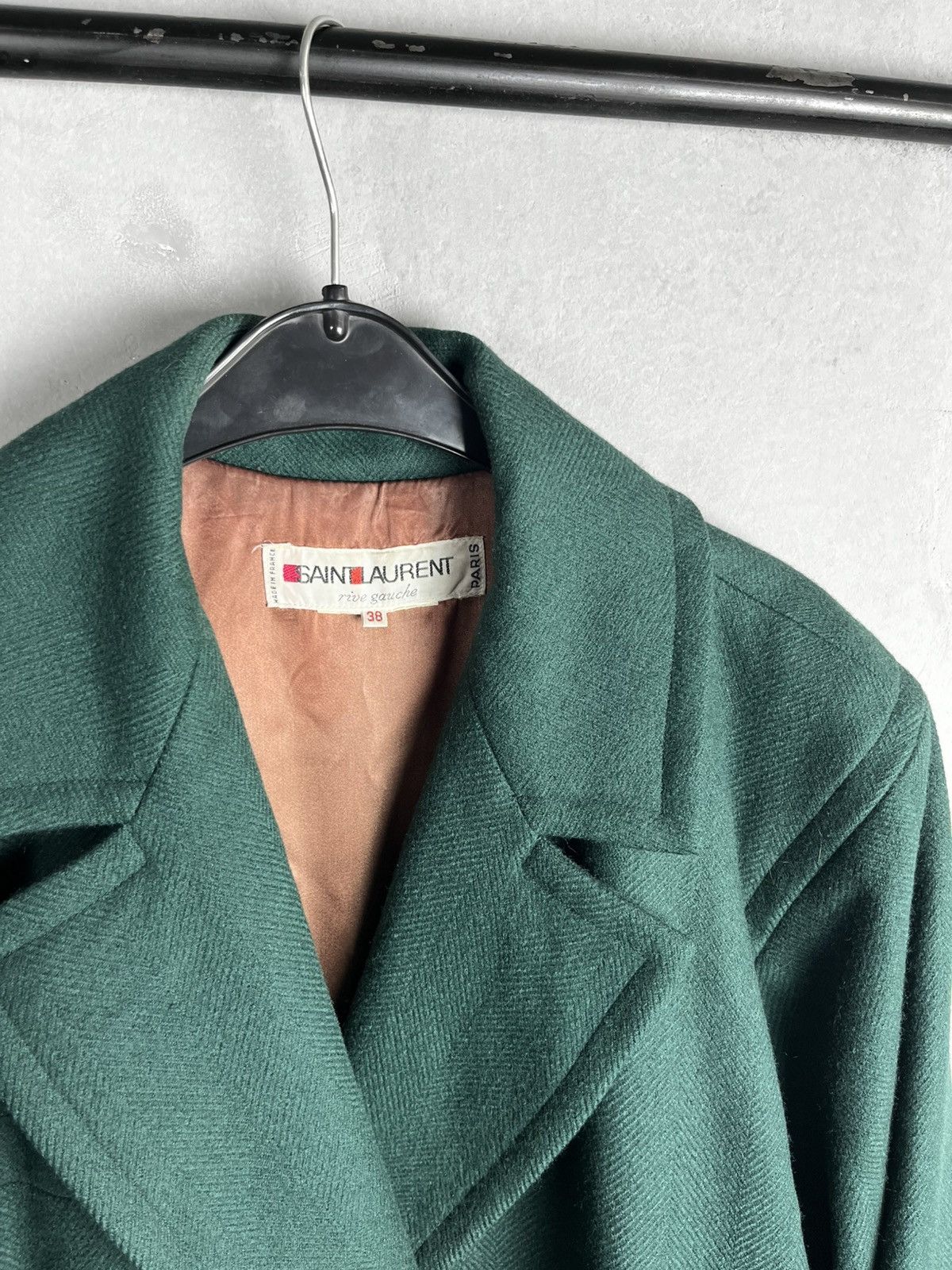 Yves Saint Laurent saint laurent gren coat vintage 80s Size S / US 4 / IT 40 - 7 Thumbnail