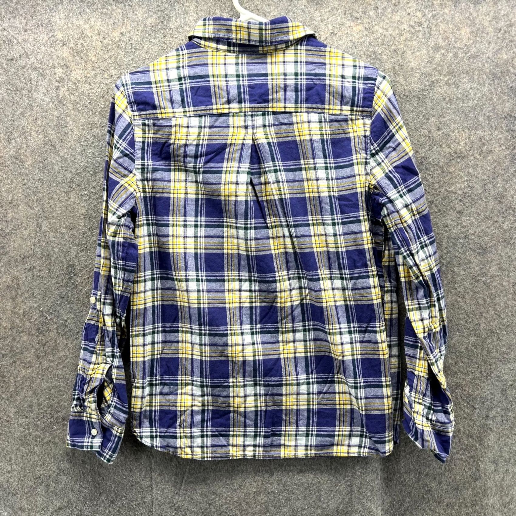 Tommy Hilfiger Tommy Hilfiger Shirt Women Medium Yellow Blue Plaid Casual Button Down Preppy Shirt - Womens Medium Size M / US 6-8 / IT 42-44 - 2 Thumbnail