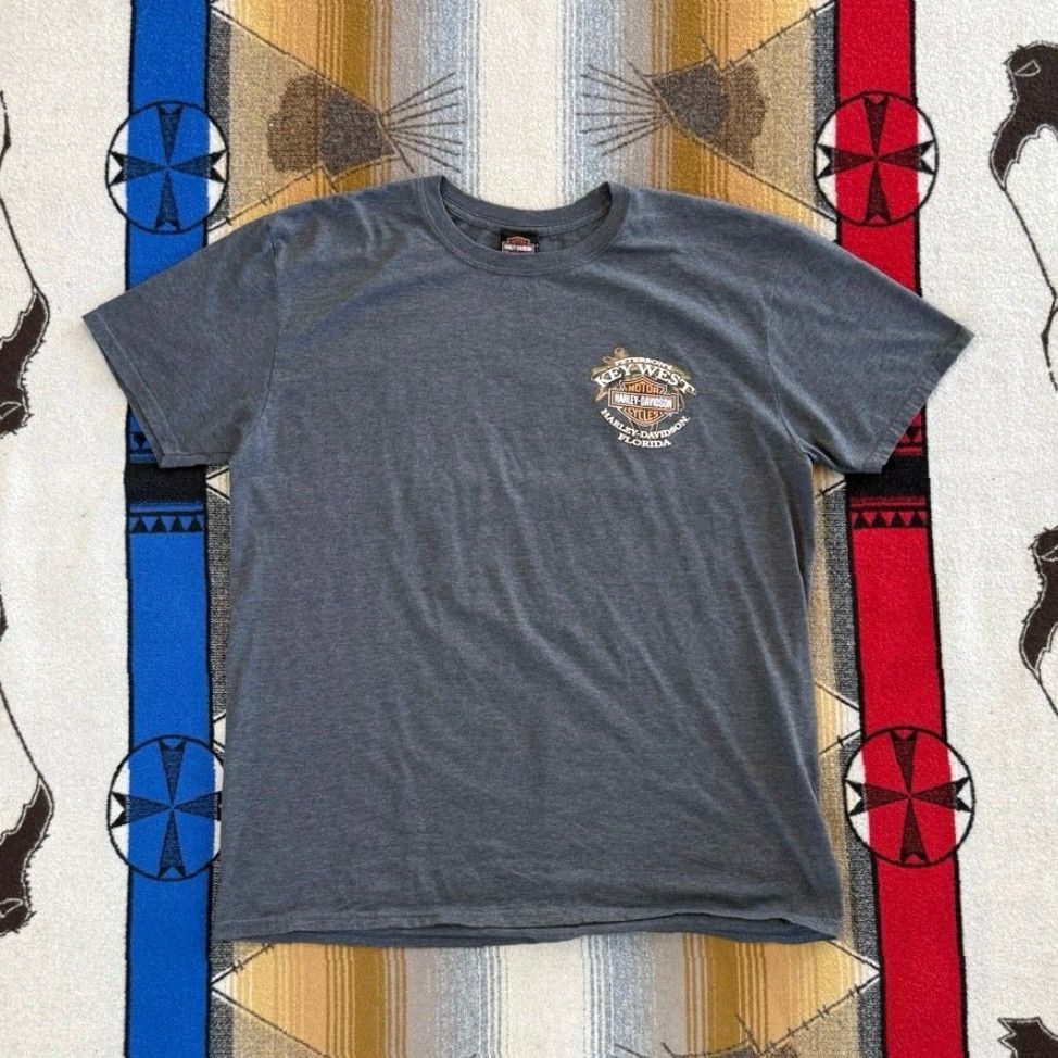Harley Davidson Harley Davidson Shirt Mens XL Gray Short Sleeve Biker Motorcycle T-Shirt Double Sided Vintage: No Size US XL / EU 56 / 4 - 2 Thumbnail