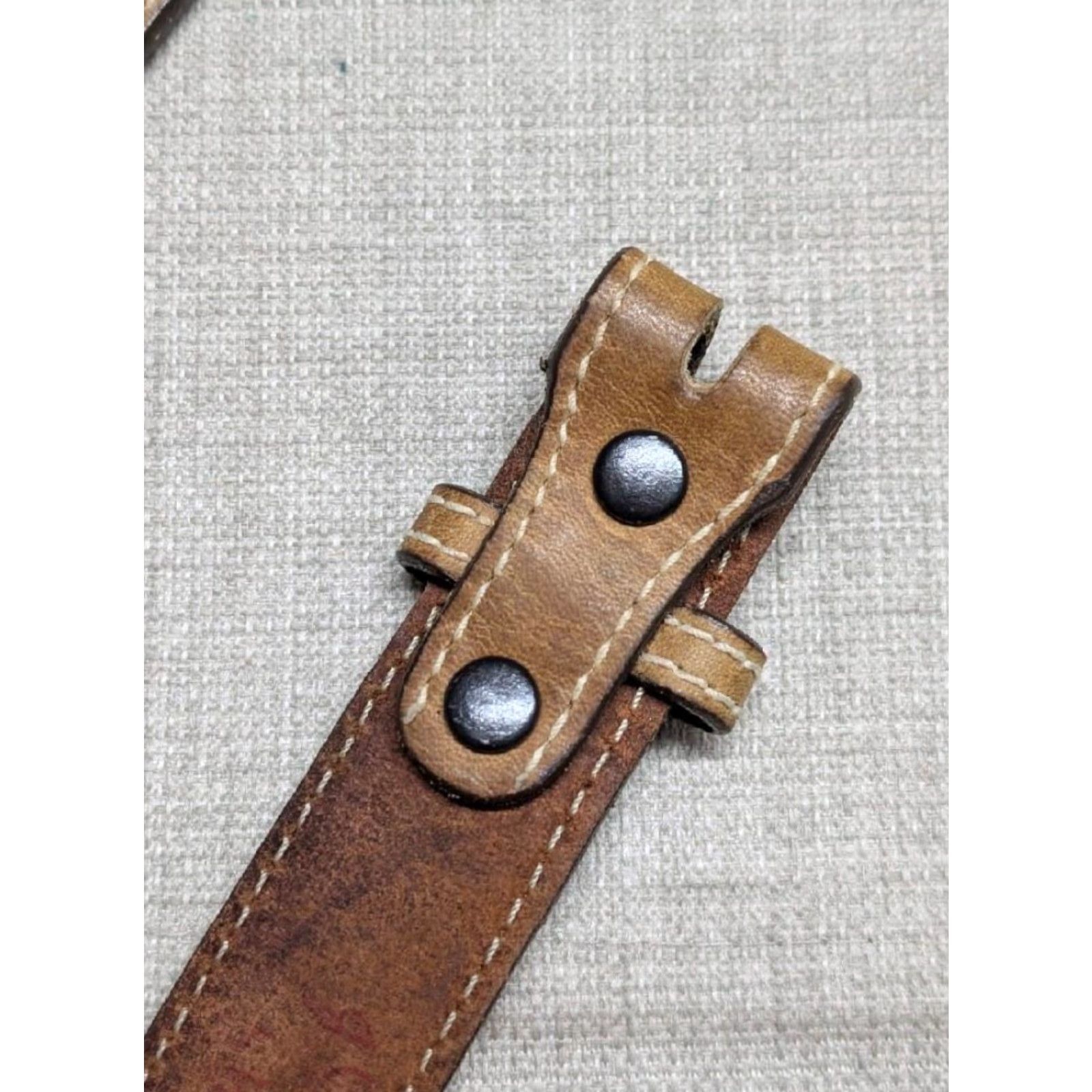 Vintage VINTAGE Nocona belt western belt 1-1/8" cowhide leather brown Men 30 US Made cowboy belt 29/30 Western Mens Brown Nocona belt Size 30 - 3 Thumbnail